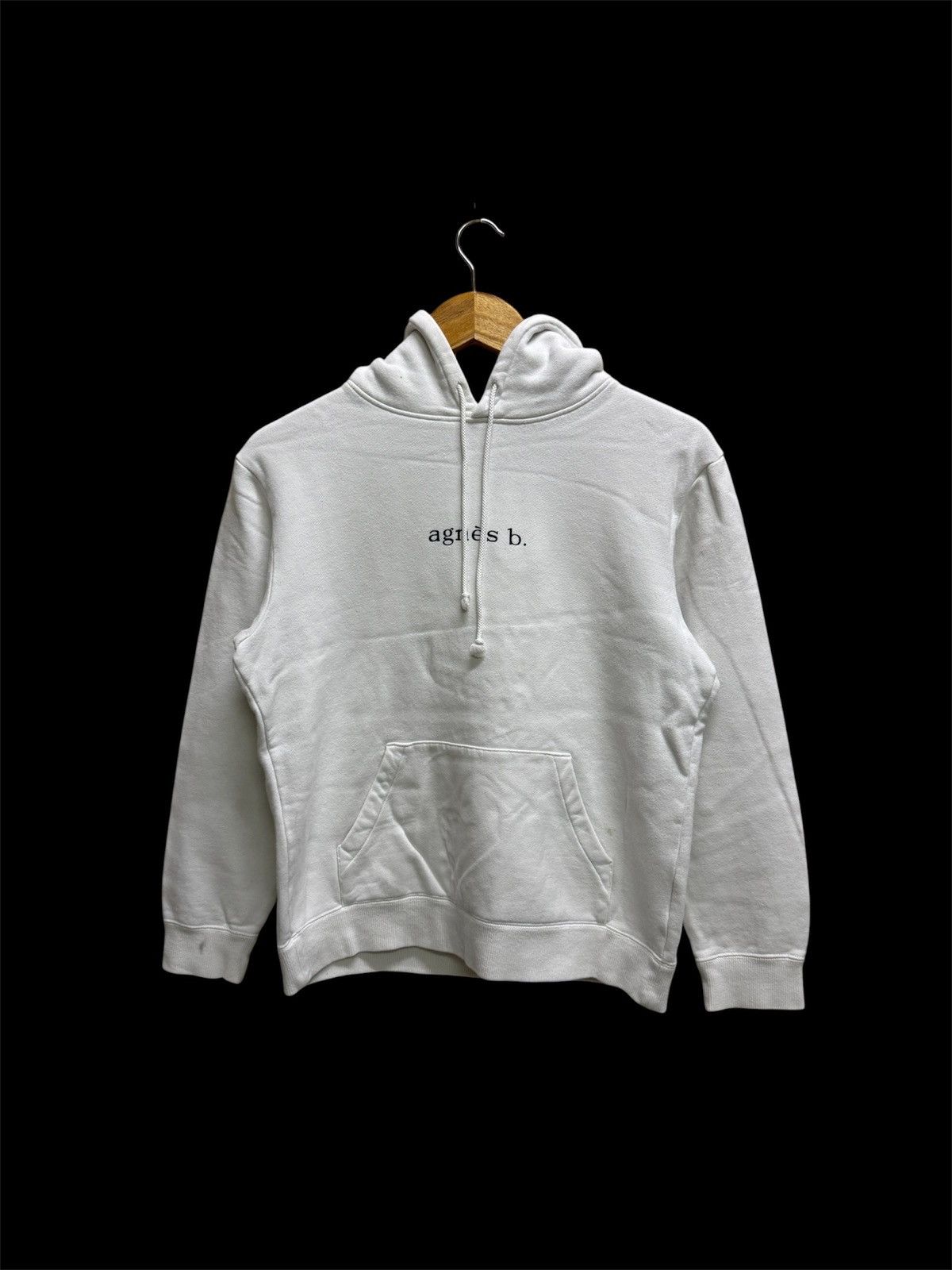 agnes b. Vintage Agnes B. Center Logo Pullover Sweater Hoodie Size S / US 4 / IT 40 - 1 Thumbnail