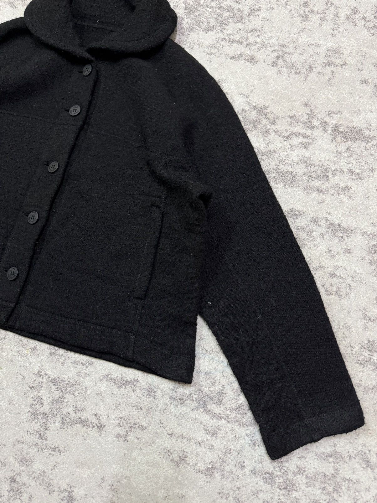 Issey Miyake me Issey Miyake Mohair Button Up Cropped Jacket Size M / US 6-8 / IT 42-44 - 5 Thumbnail