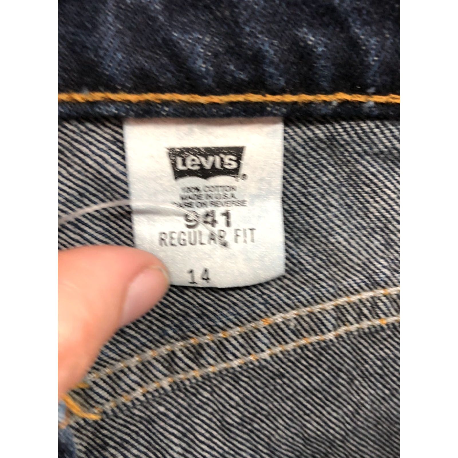 Levi's Levi's Regular Fit Boyfriend Shorts Womens Size 14 Mid Rise Dark Wash Blue Denim 5-Pocket Logo Casual Summer Womens Size 36" / US 14 / IT 50 - 7 Thumbnail