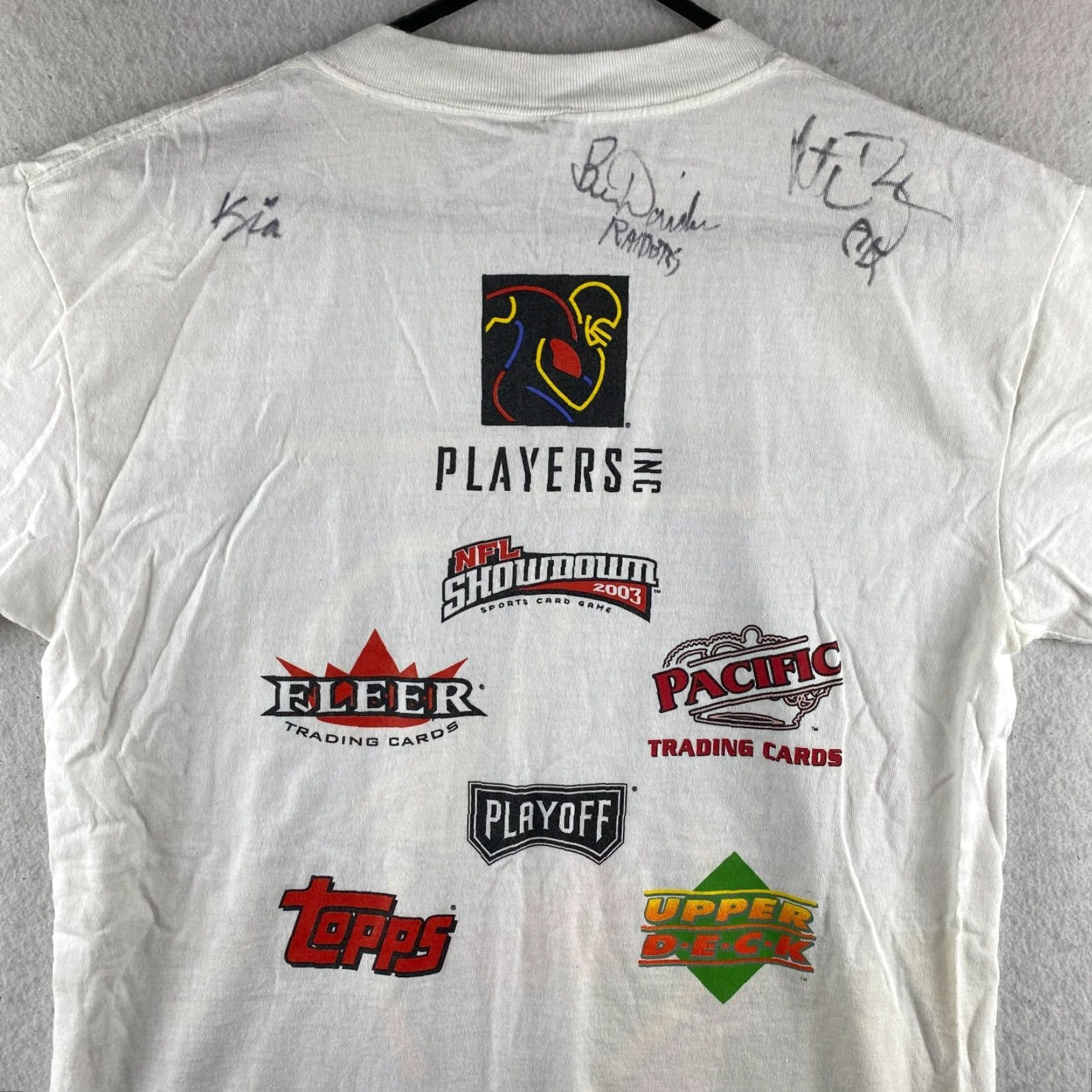 Vintage VINTAGE Majestic Shirt Mens M White Football Graphic Print Signed Player INC Size US M / EU 48-50 / 2 - 2 Thumbnail
