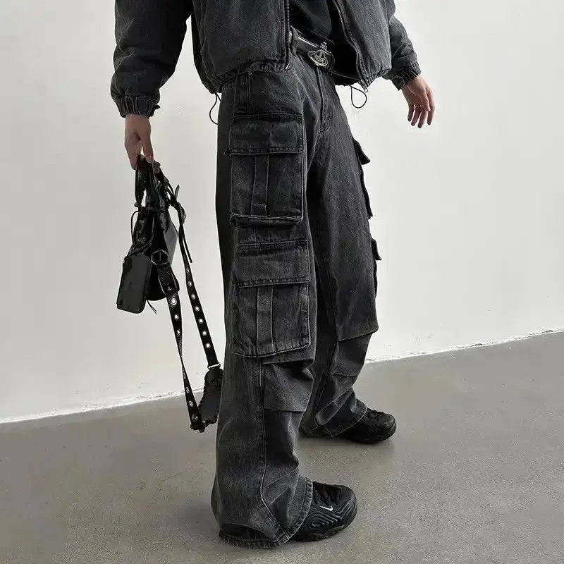 Japanese Brand Multi pocket utility grunge cargo pants y2k Size US 30 / EU 46 - 1 Thumbnail