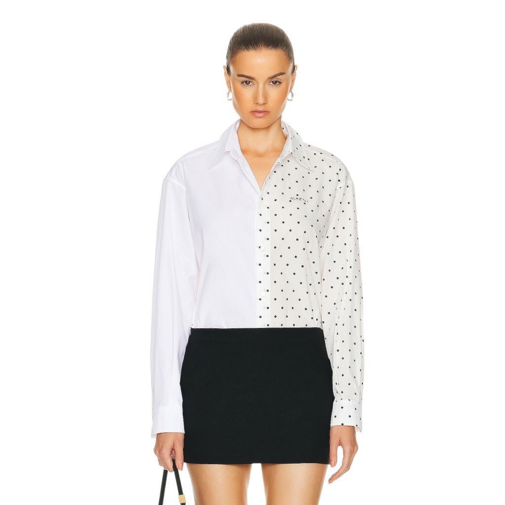 Image of Marni Long Sleeve Top In Lily White, Women's (Size Small)