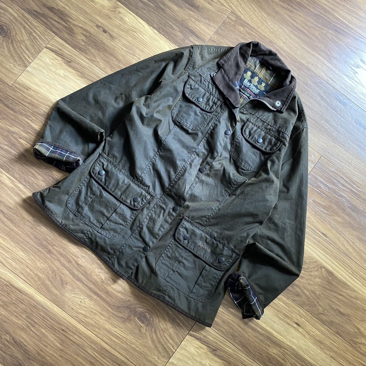 Barbour Vintage Barbour Green Womens Utility Waxed Jacket Size Uk 16 Size XL / US 12-14 / IT 48-50 - 2 Thumbnail