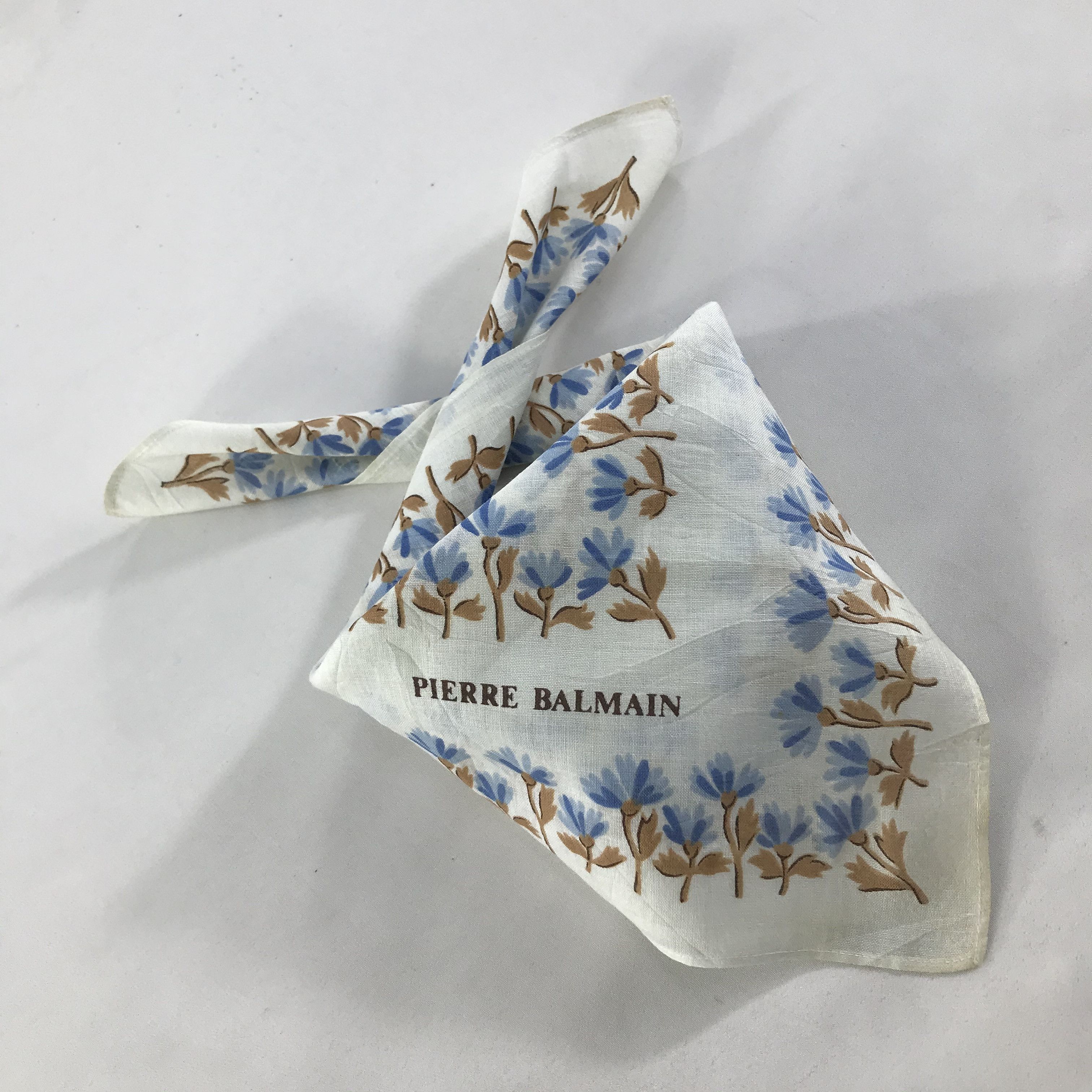 Pierre Balmain × Vintage Pierre Balmain Bandana / Handkerchief / Neckerchief - S1223 Size ONE SIZE - 4 Thumbnail
