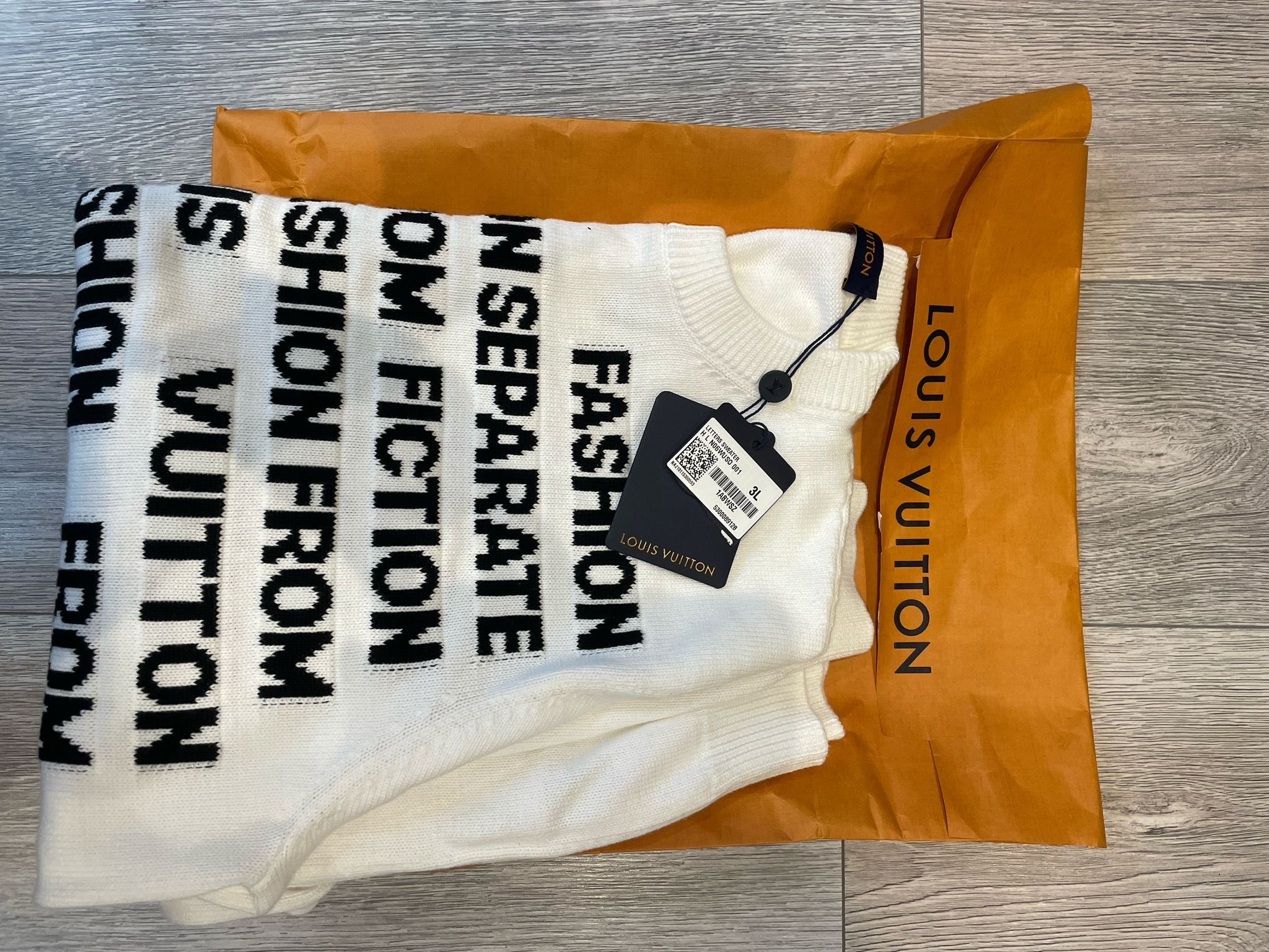 Louis Vuitton Louis Vuitton Letters Sweater Size US XXL / EU 58 / 5 - 5 Thumbnail