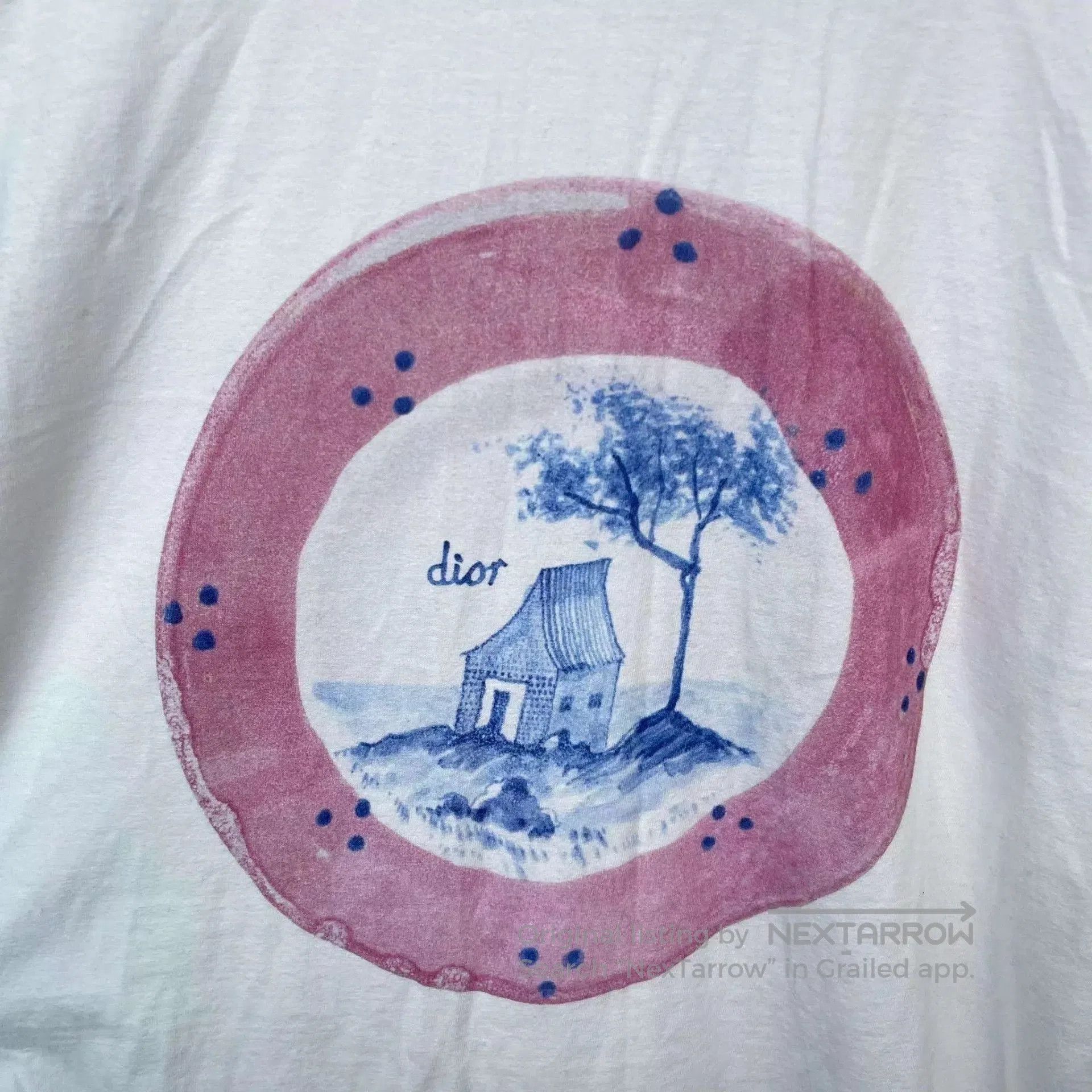Dior White Short-Sleeve Graphic T-Shirt. Size US L / EU 52-54 / 3 - 7 Thumbnail