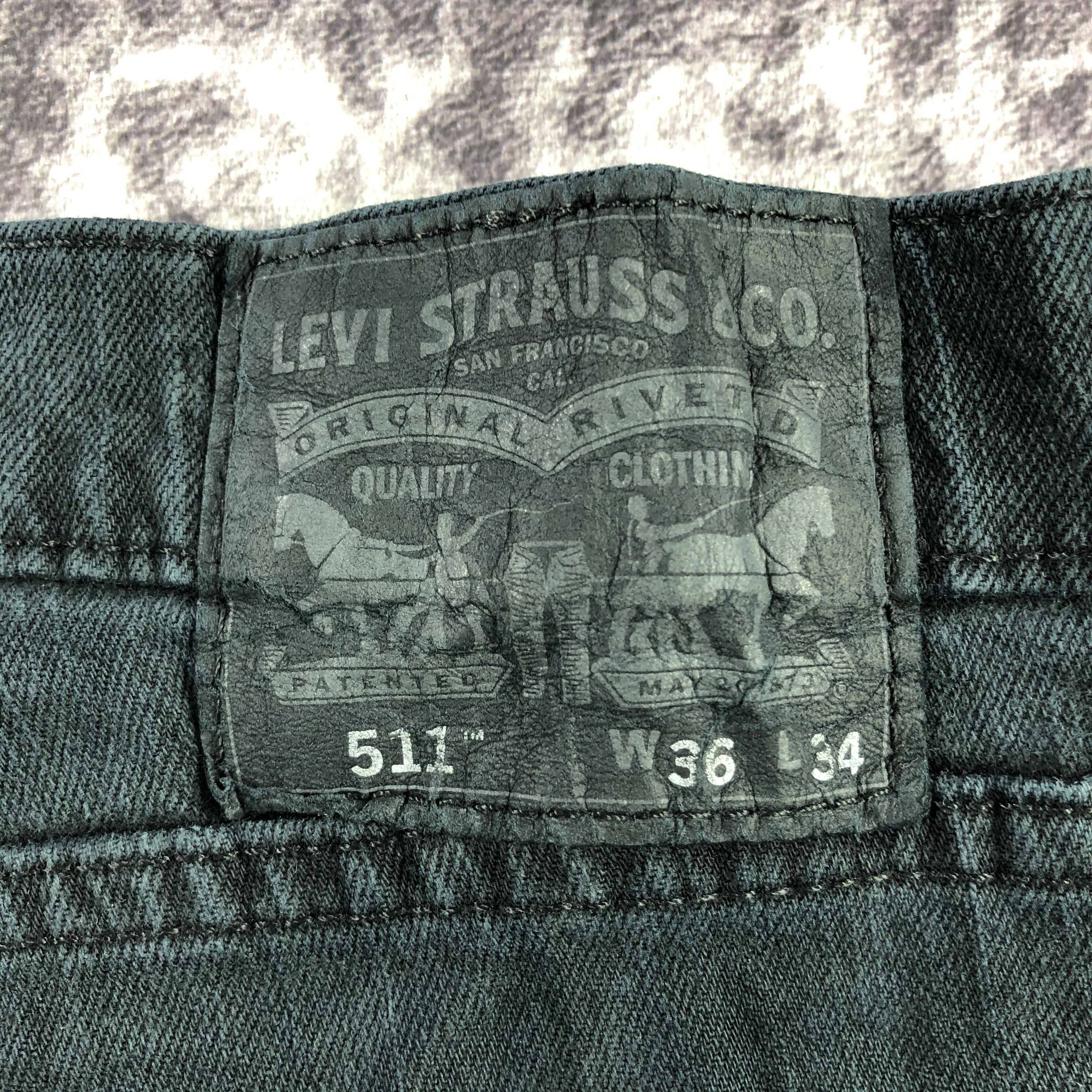 Levi's × Vintage Vintage Faded Black Levis 511 Jeans-JM2880 Size US 38 / EU 54 - 5 Thumbnail