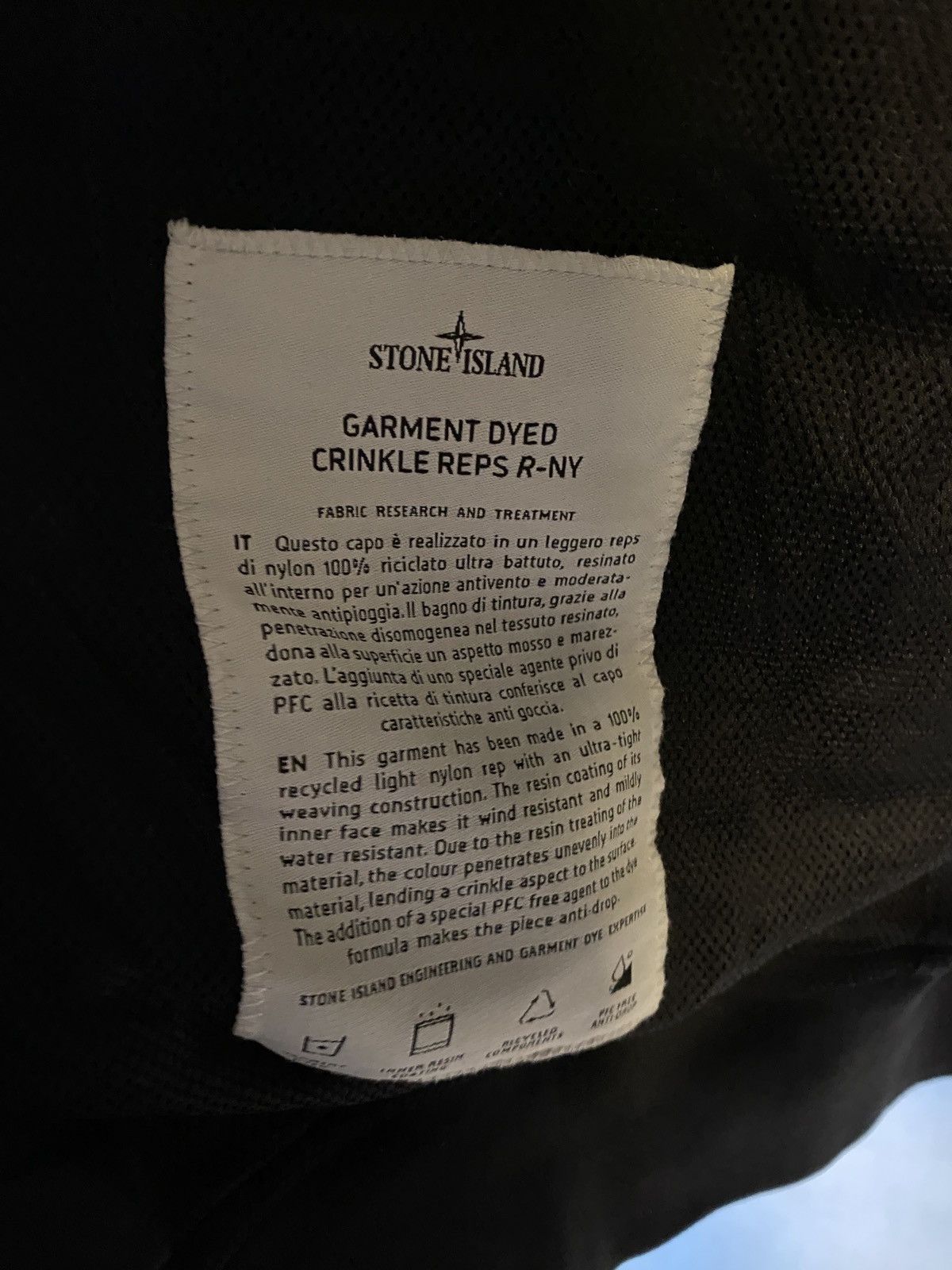 Stone Island new stone island garment dyed crinkle reps r-ny jacket sz XL Size US XL / EU 56 / 4 - 12 Thumbnail