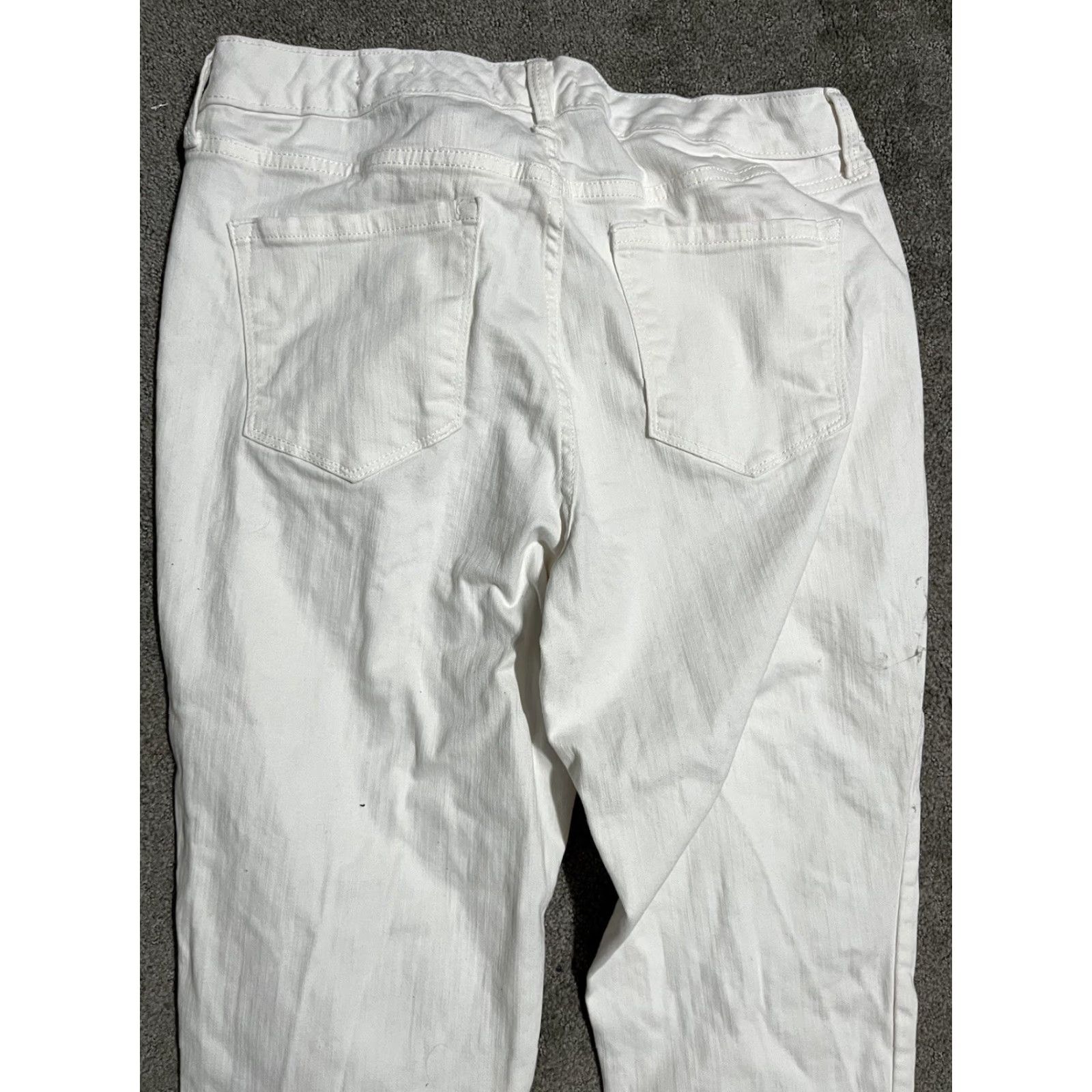 Nine West Nine West Women’s Jeans Crop Cropped Denim White 12 Regular 5-Pocket Style Cropped Fit Cotton Denim Vintage No Size 34" / US 12 / IT 48 - 6 Thumbnail