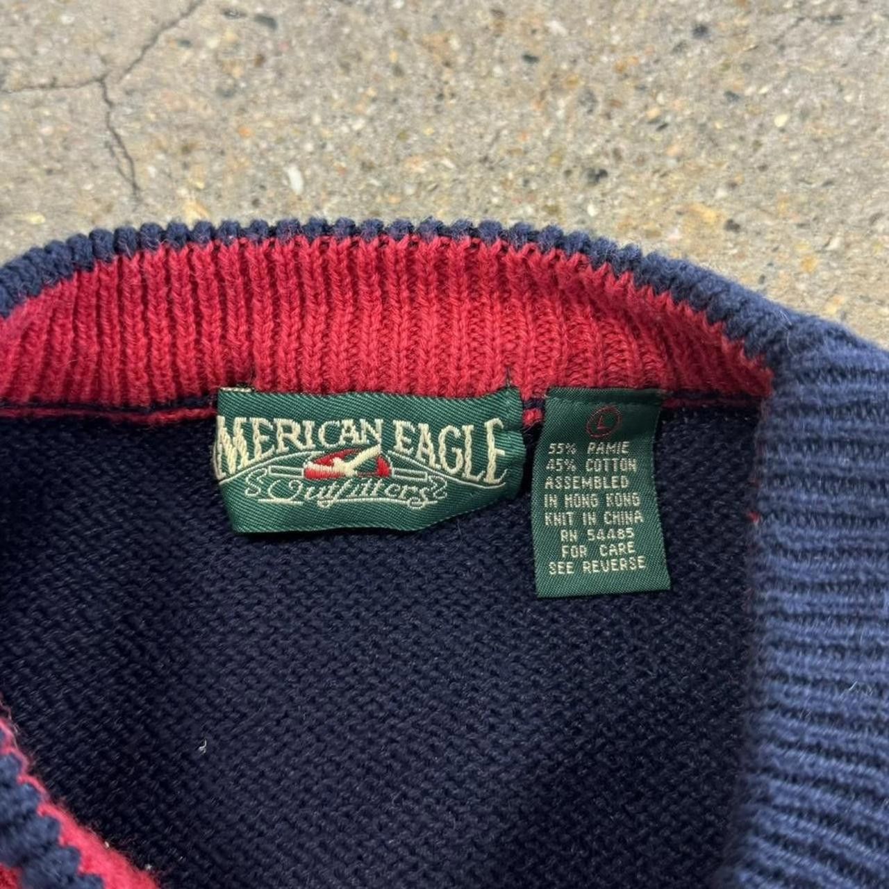 American Eagle Outfitters × Vintage Vintage 90s American Eagle Striped Sweater Size US L / EU 52-54 / 3 - 4 Thumbnail