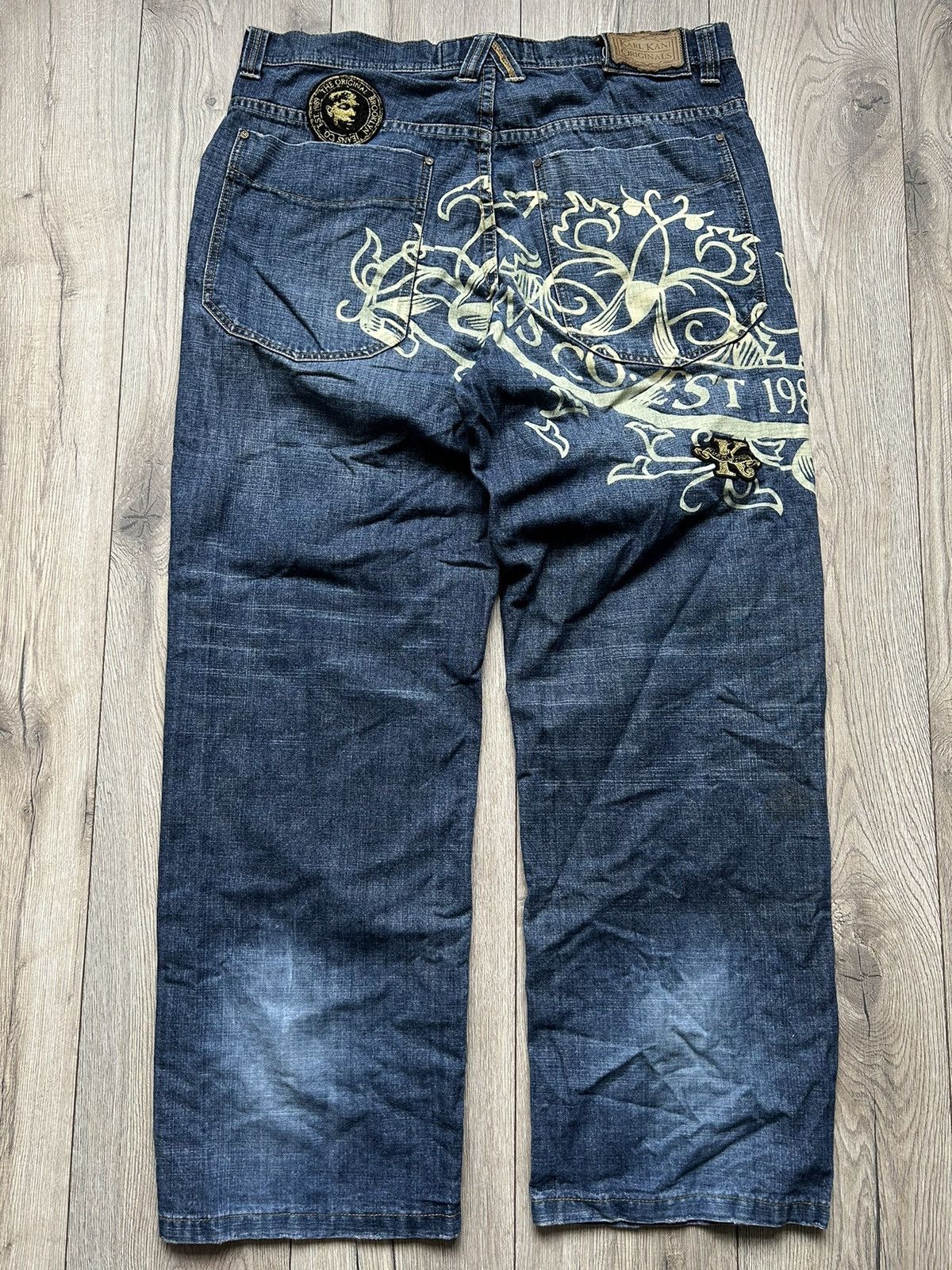 Karl Kani × Vintage DENIM RAP PANTS KARL KANI 🔘 TUPAC SHAKUR 🔘 Y2K SK8 🔘 XL 🔘 Size US 36 / EU 52 - 7 Thumbnail