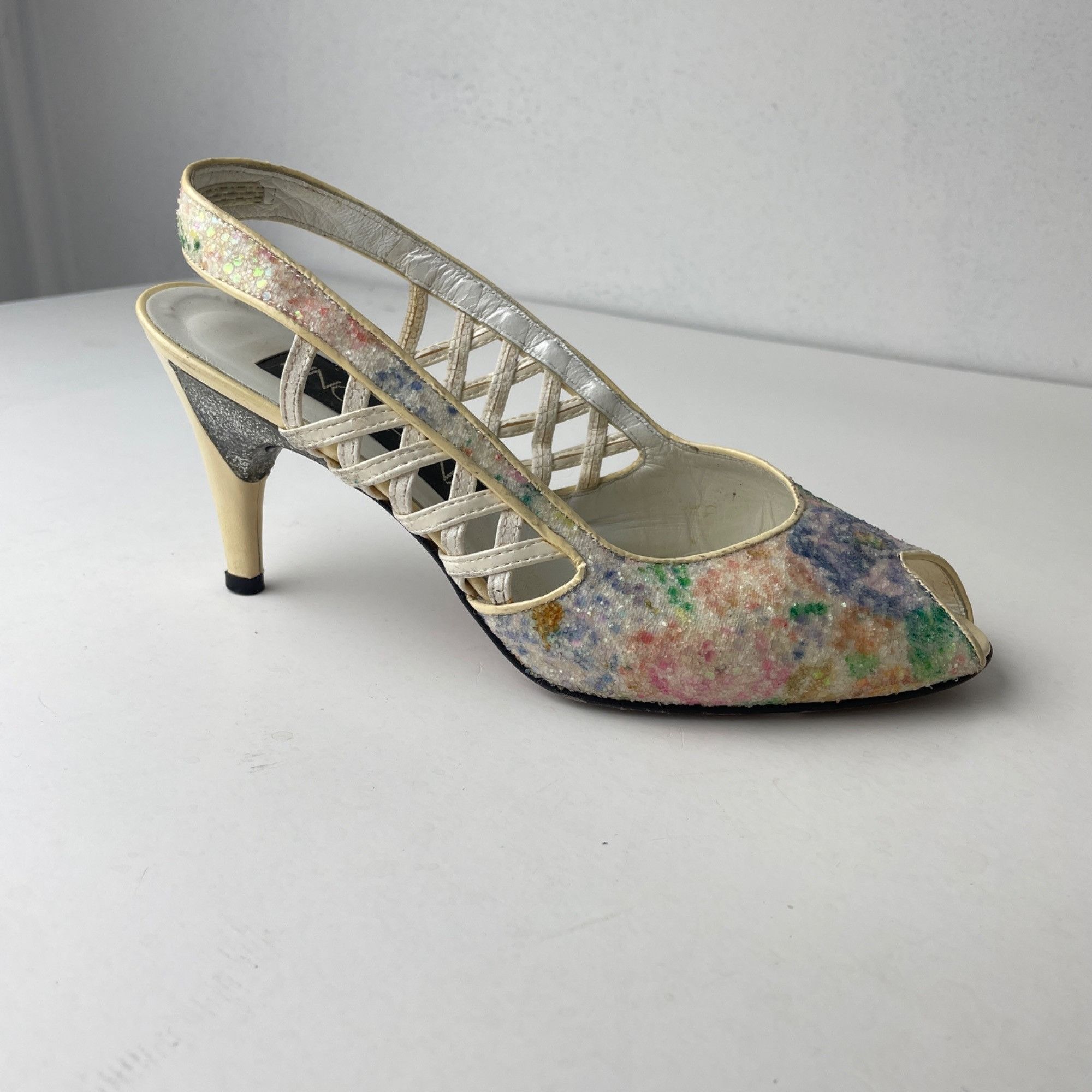 Other 36 - Vintage Pino Carina Marble Heels Purse Set Size US 6 / IT 36 - 7 Thumbnail