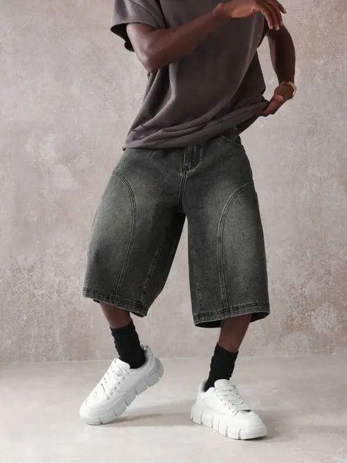 Japanese Brand × Vintage VINTAGE denim jeans shorts Y2K DRIP Size US 37 - 1 Thumbnail