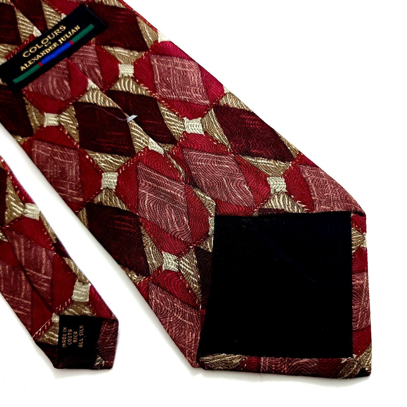 Alexander Julian Alexander Julian Colours Red Geometric Woven Abstract Short Size ONE SIZE - 5 Thumbnail