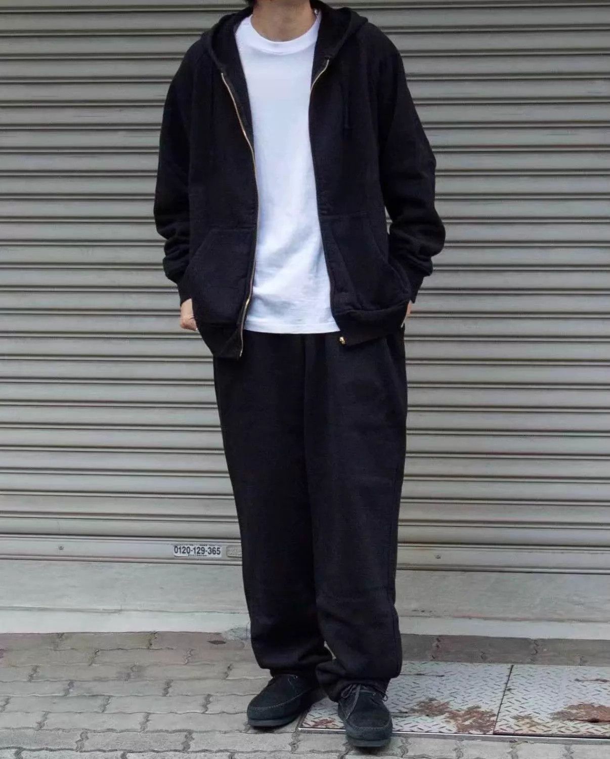 Comoli COMOLI Cotton Drawstring Vintage 25aw Black Sweatpants Size US 32 / EU 48 - 2 Thumbnail
