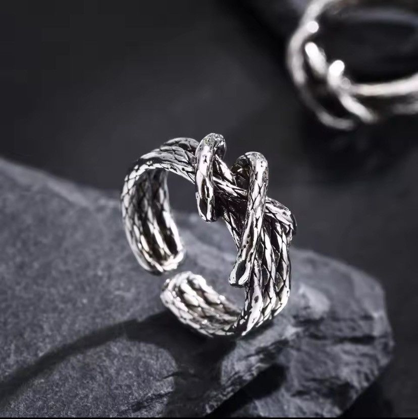 Other Twisted Snake Textured Ring Size ONE SIZE - 1 Thumbnail