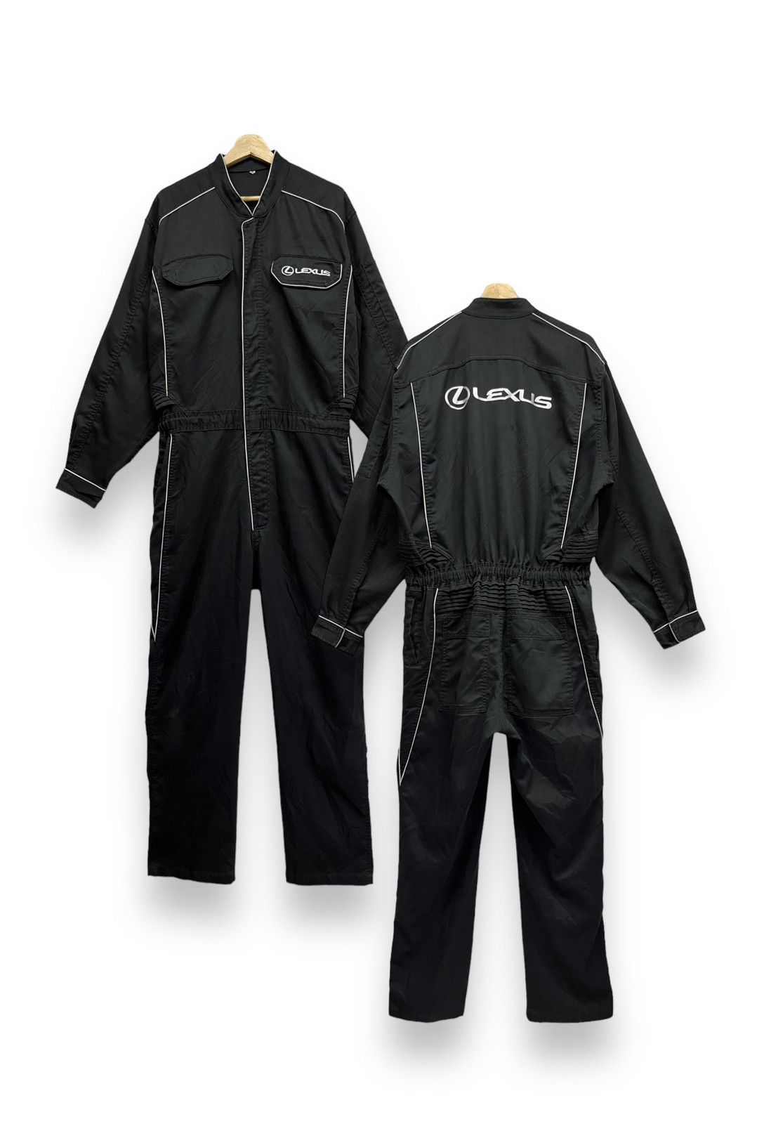 image of Gear For Sports x Overalls Vintage Lexus Tom’S Toyota Japan Black Coverall Jumpsuit in Red (Size 34