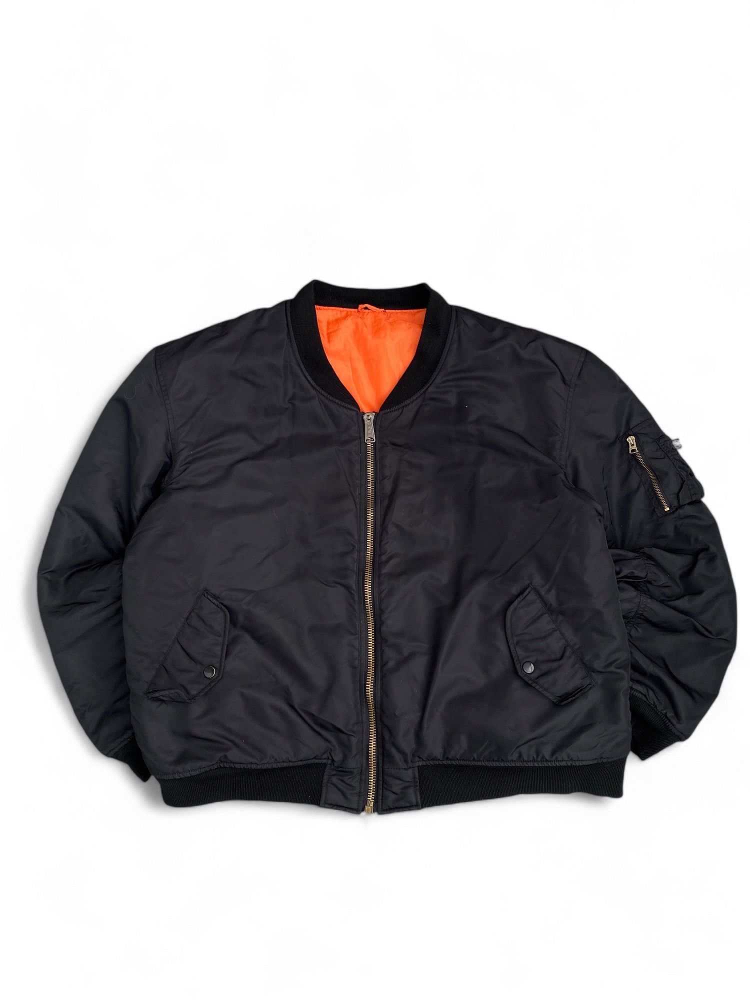Vintage Vintage MA 1 Flyer Bomber Jacket Boxy Kanye West Size US XL / EU 56 / 4 - 1 Thumbnail