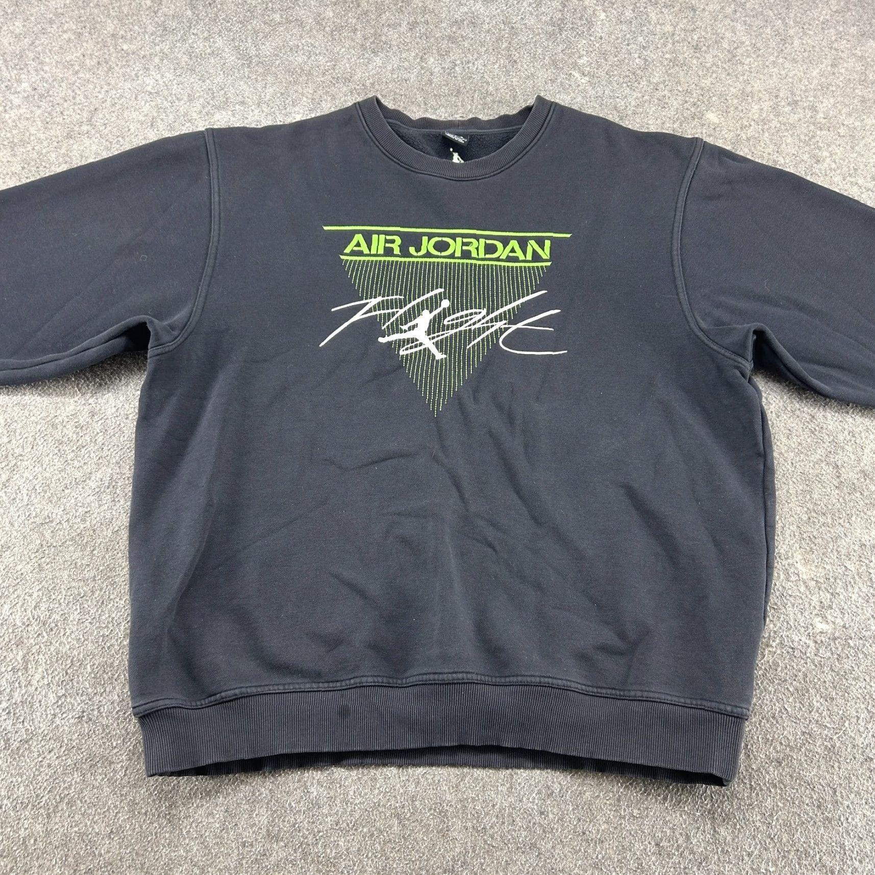Jordan Brand VINTAGE Air Jordan Sweatshirt Mens L Black Pullover Cotton Jumpman Y2K Size US L / EU 52-54 / 3 - 3 Thumbnail