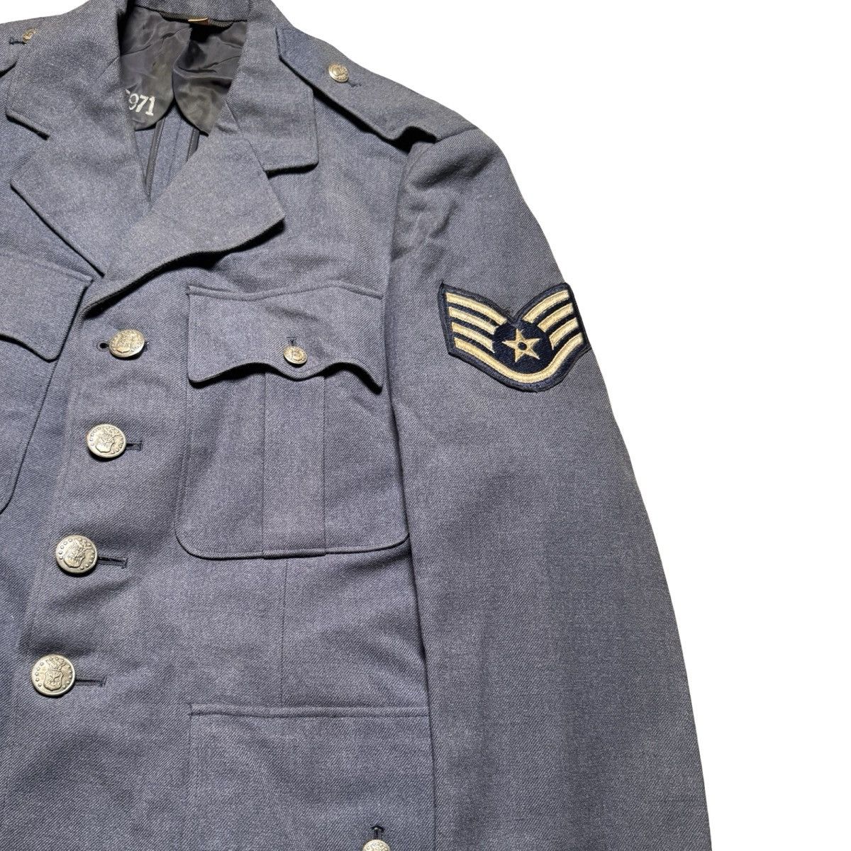 Other Vintage 1960's USAF Vietnam Era Blue Wool Tropical Coat 38 R Size US M / EU 48-50 / 2 - 2 Thumbnail