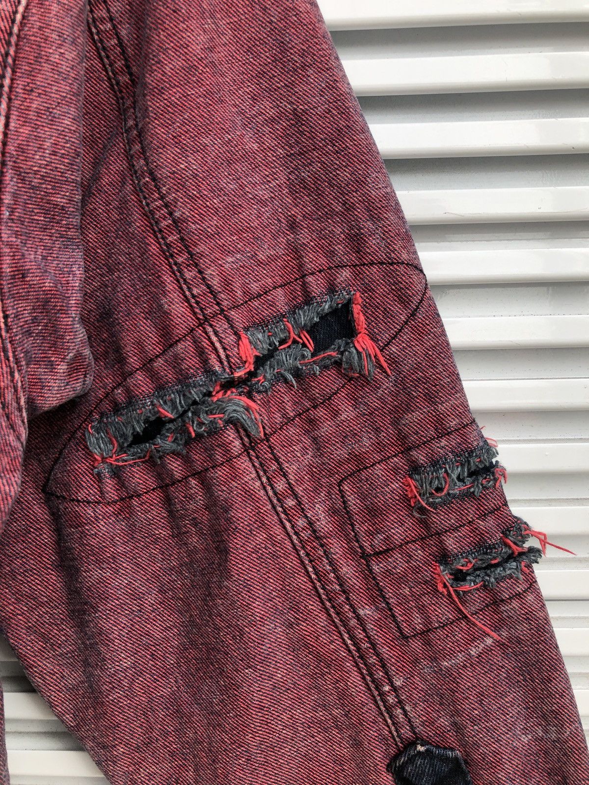 Japanese Brand Vintage Used by Elie Punk Denim Jacket Size US L / EU 52-54 / 3 - 5 Thumbnail