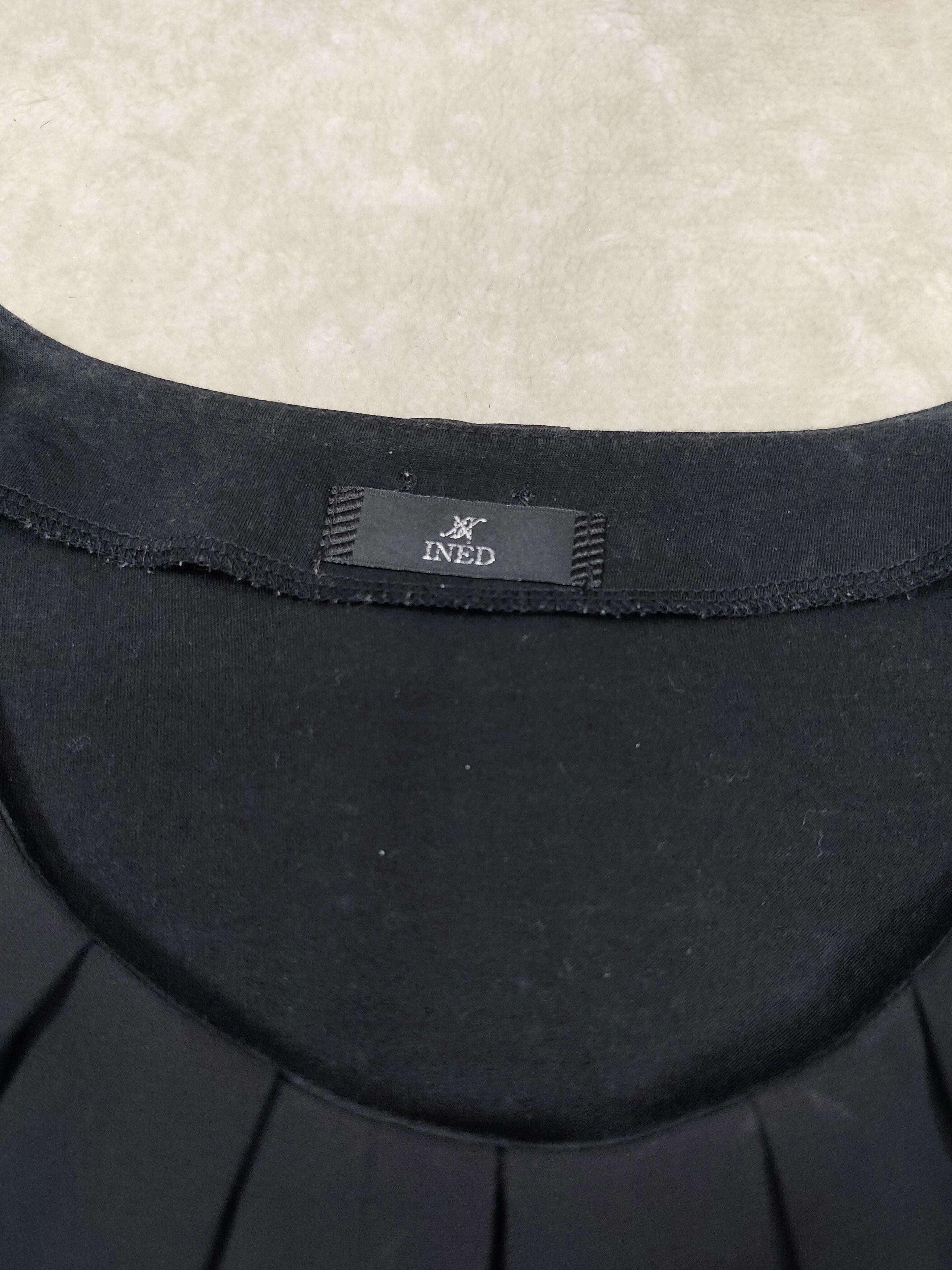 Yohji Yamamoto INED- Minimalist Layered Flutter Sleeve Chiffon Blouse Top Size M / US 6-8 / IT 42-44 - 8 Thumbnail