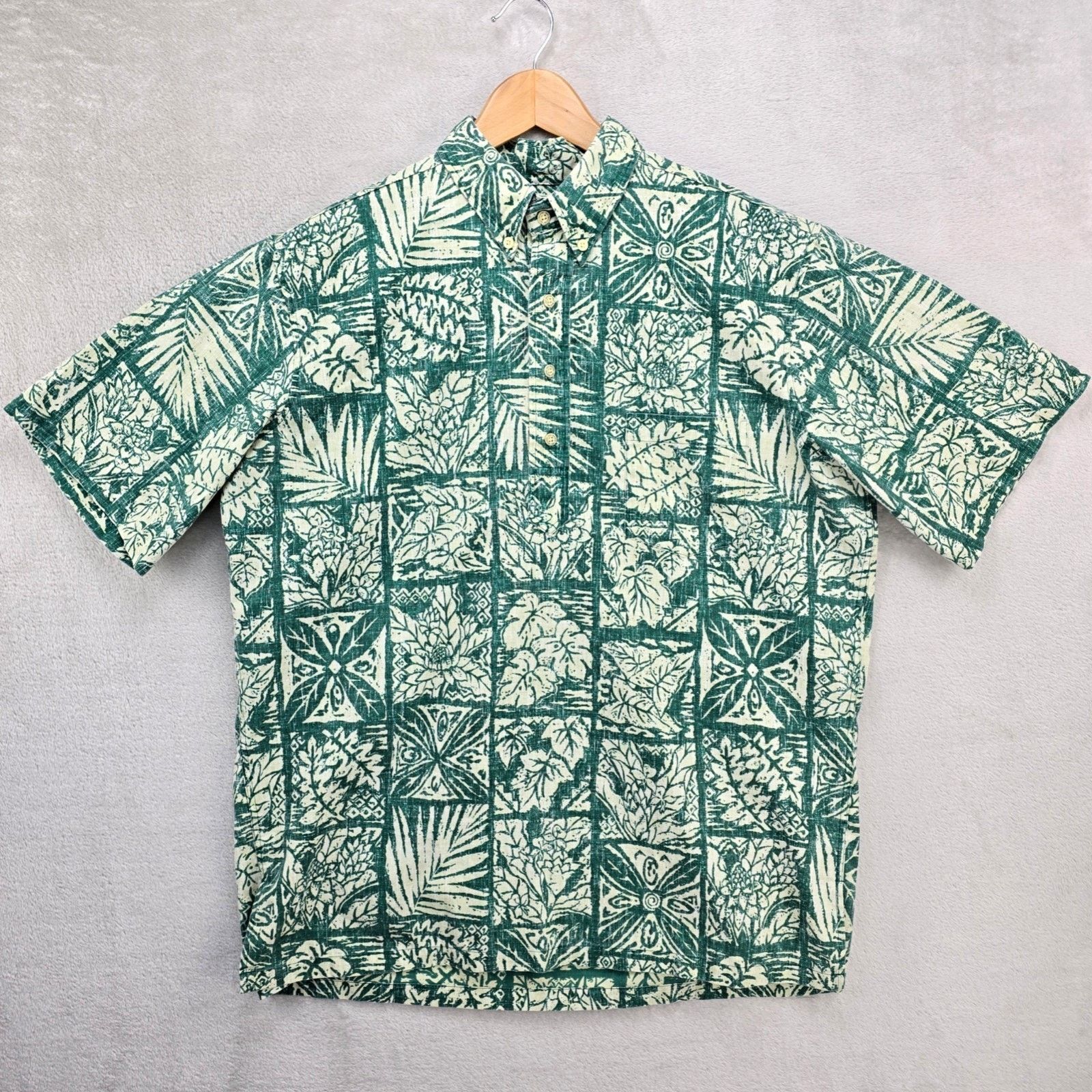 Reyn Spooner Vintage Reyn Spooner Hawaiian Button Down Polo Shirt Large Size US L / EU 52-54 / 3 - 1 Thumbnail