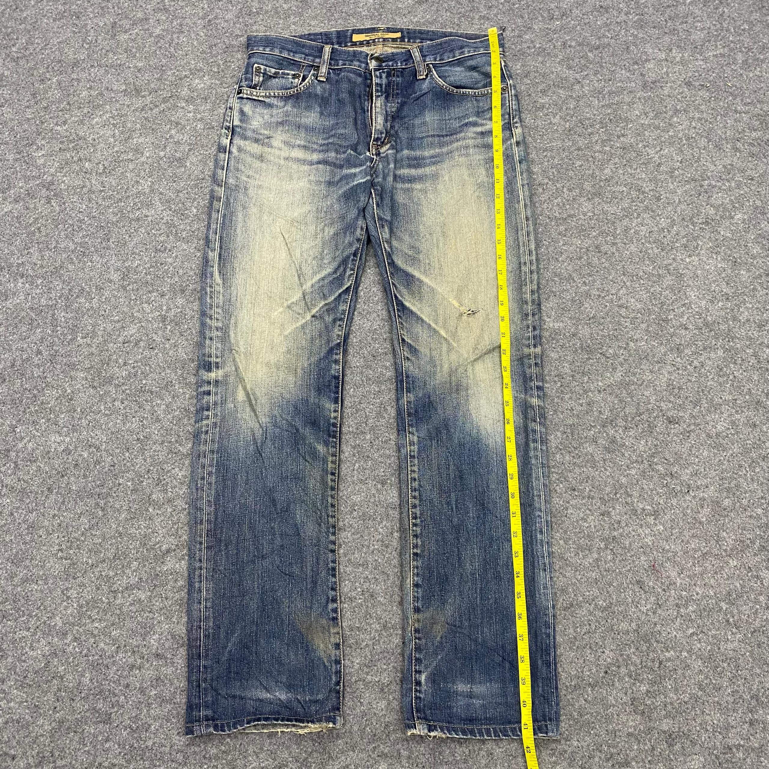 Japanese Brand 💥Delete 💥 Uniqlo Distressed Denim Size US 34 / EU 50 - 2 Thumbnail