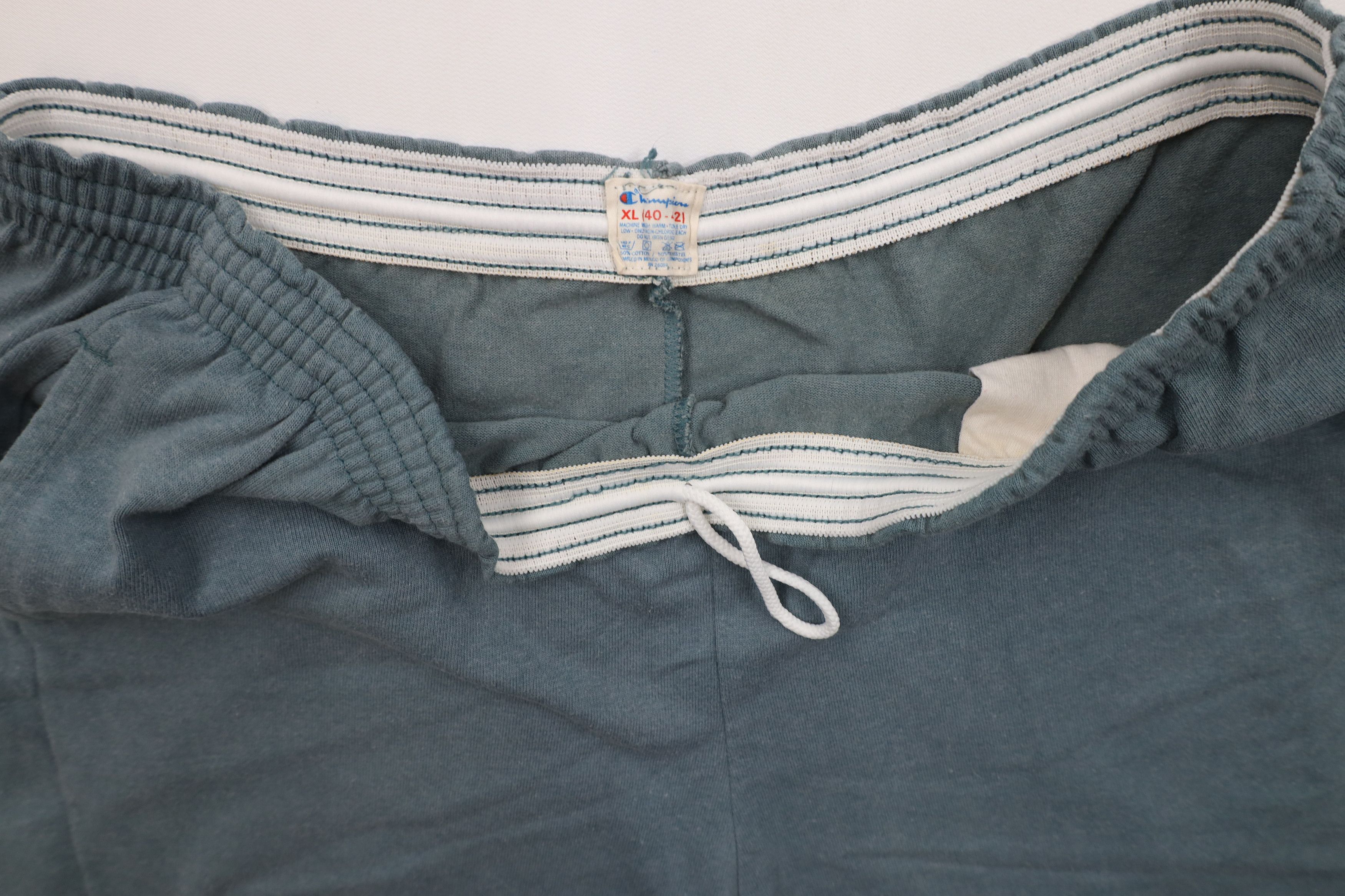 Champion × Vintage Vintage 80s 90s Champion Above Knee Shorts Teal Cotton AS IS Size US 36 / EU 52 - 9 Thumbnail