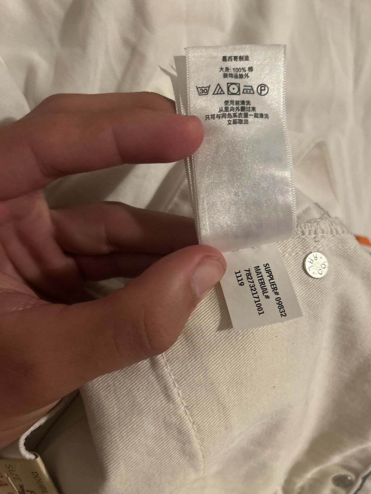 RRL Ralph Lauren RRL Ralph Lauren Brand New White Denim Canvas Pants Size US 34 / EU 50 - 11 Thumbnail