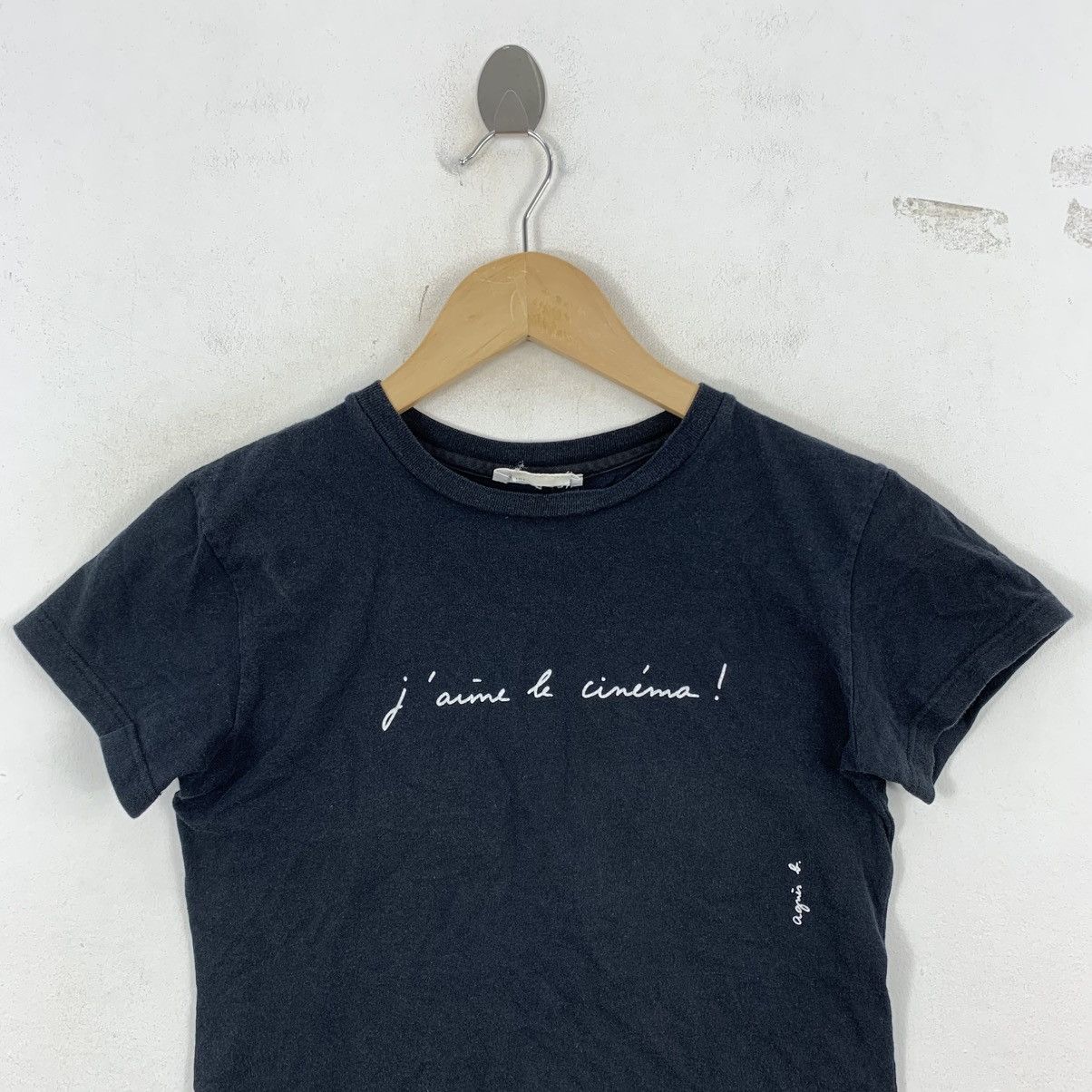 agnes b. Vintage AGNES B PARIS J Aime Le Cinema Short Sleeve Tshirt Size S / US 4 / IT 40 - 3 Thumbnail
