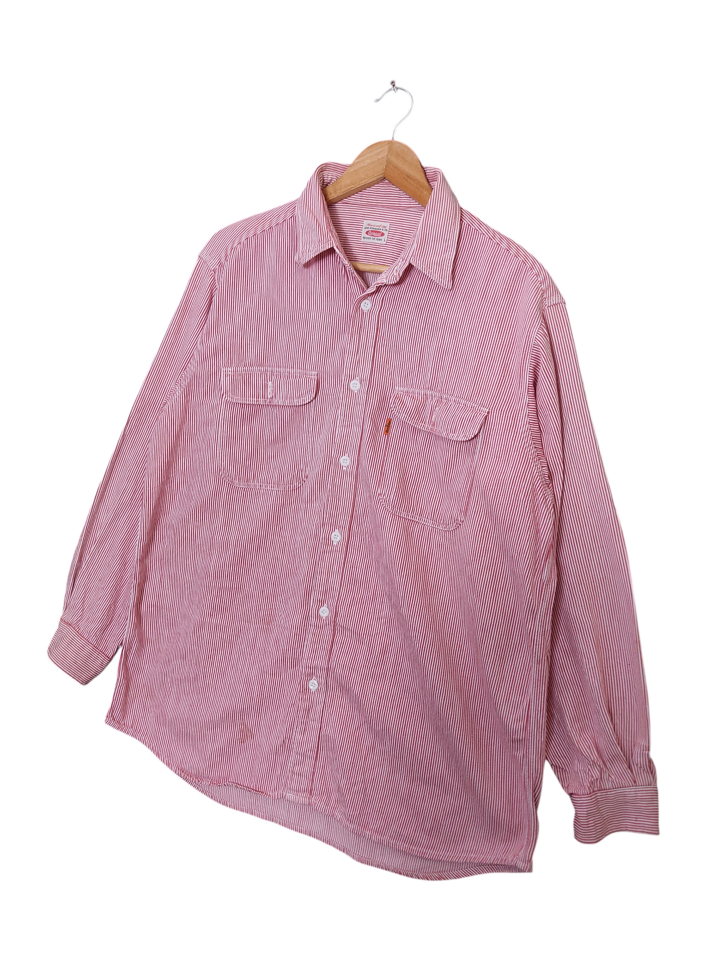 Levi's Vintage 90s Levi's Hickory Stripes Size US L / EU 52-54 / 3 - 1 Thumbnail