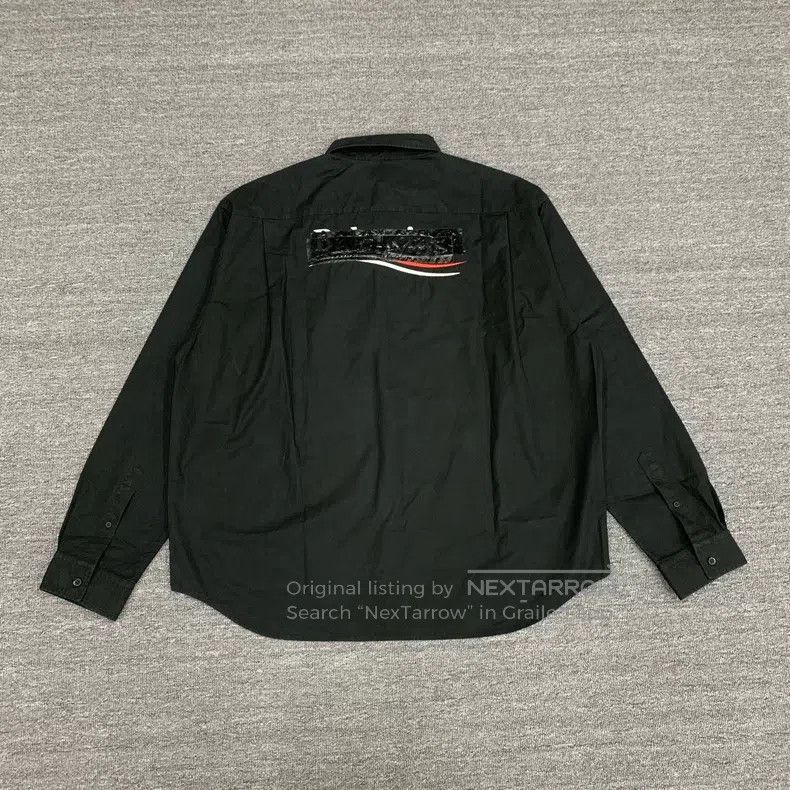 Balenciaga Balenciaga Black Tape Sea Wave Coca-Cola Shirt Jacket Size US XXS / EU 40 - 2 Thumbnail