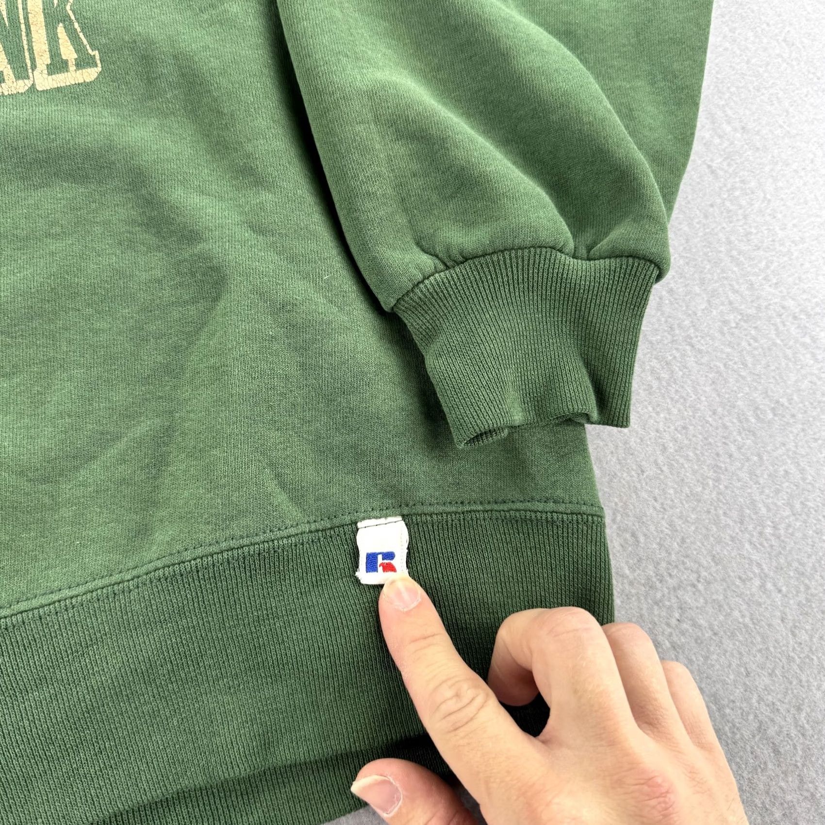 Russell Athletic VINTAGE Russell Athletic Sweatshirt Mens L Green Wayne County National Bank Crewneck 90s Size US L / EU 52-54 / 3 - 2 Thumbnail