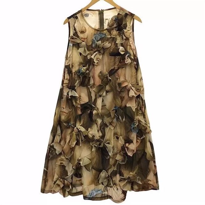 Comme des Garcons Comme Des Garcons Portrait Print 3-D Floral Patchwork Cut Size M / US 6-8 / IT 42-44 - 7 Thumbnail