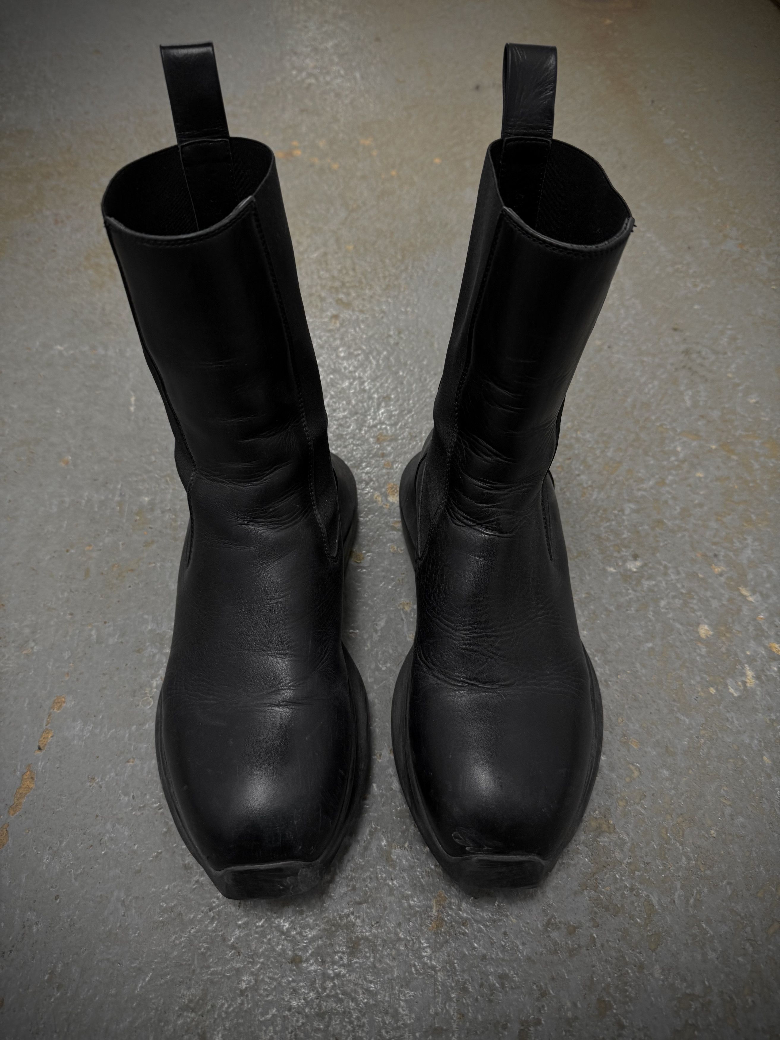 Rick Owens Rick Owens SS23 "EDFU" Geth Beatle Chelsea Leather Boots Size US 7 / EU 40 - 6 Thumbnail
