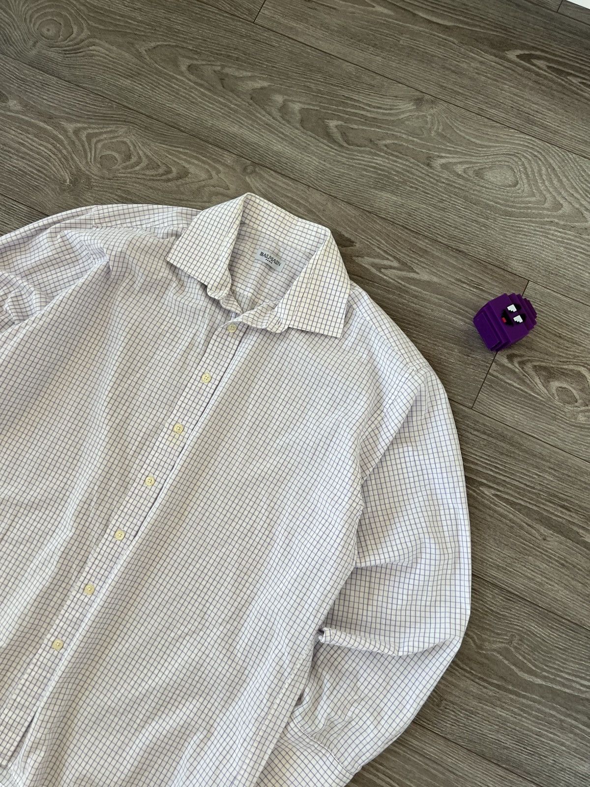 Balmain ‼️Vintage Balmain 80s Mens Cuffinks Luxury Paris Shirt‼️ Size US XXL / EU 58 / 5 - 9 Thumbnail