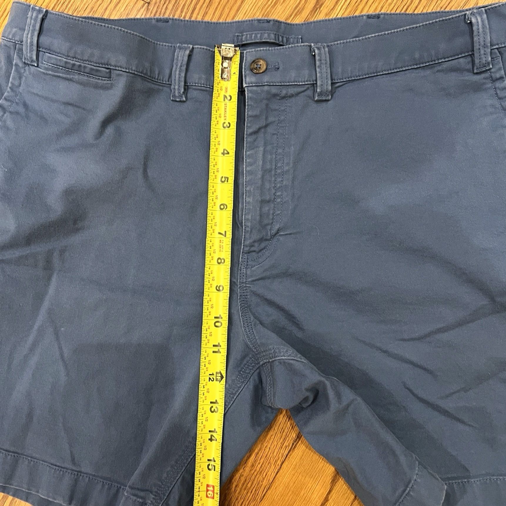 Vintage VINTAGE? No — Duck Head Men Chino Shorts 40 Blue - 9" Inseam, Flat Front, Slash Pockets, Casual Everyday, Preppy Style Men Size US 40 / EU 56 - 3 Thumbnail