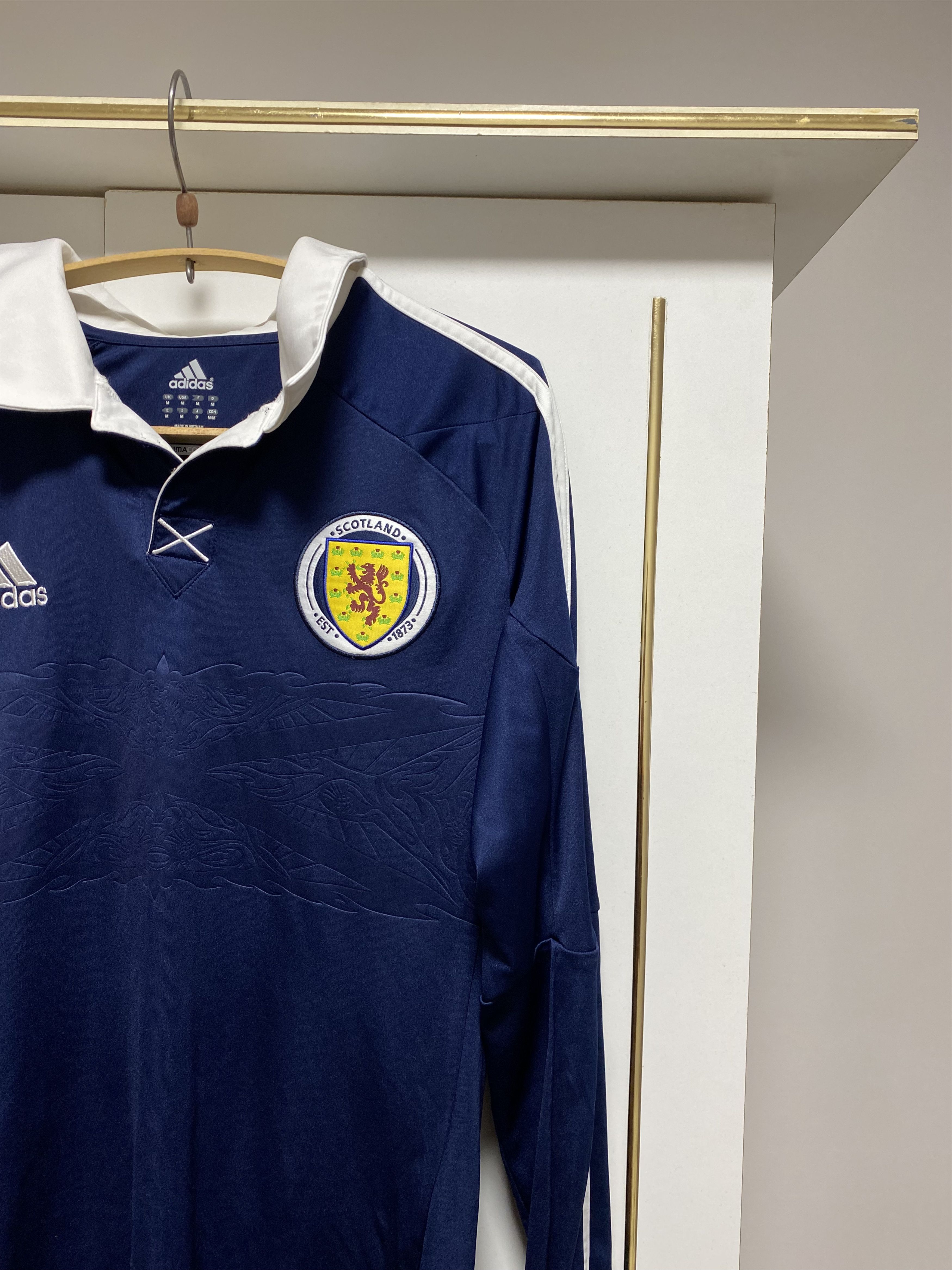 Adidas Adidas Scotland 2011 Home Football Shirt Jersey Long Sleeve Size US L / EU 52-54 / 3 - 2 Thumbnail