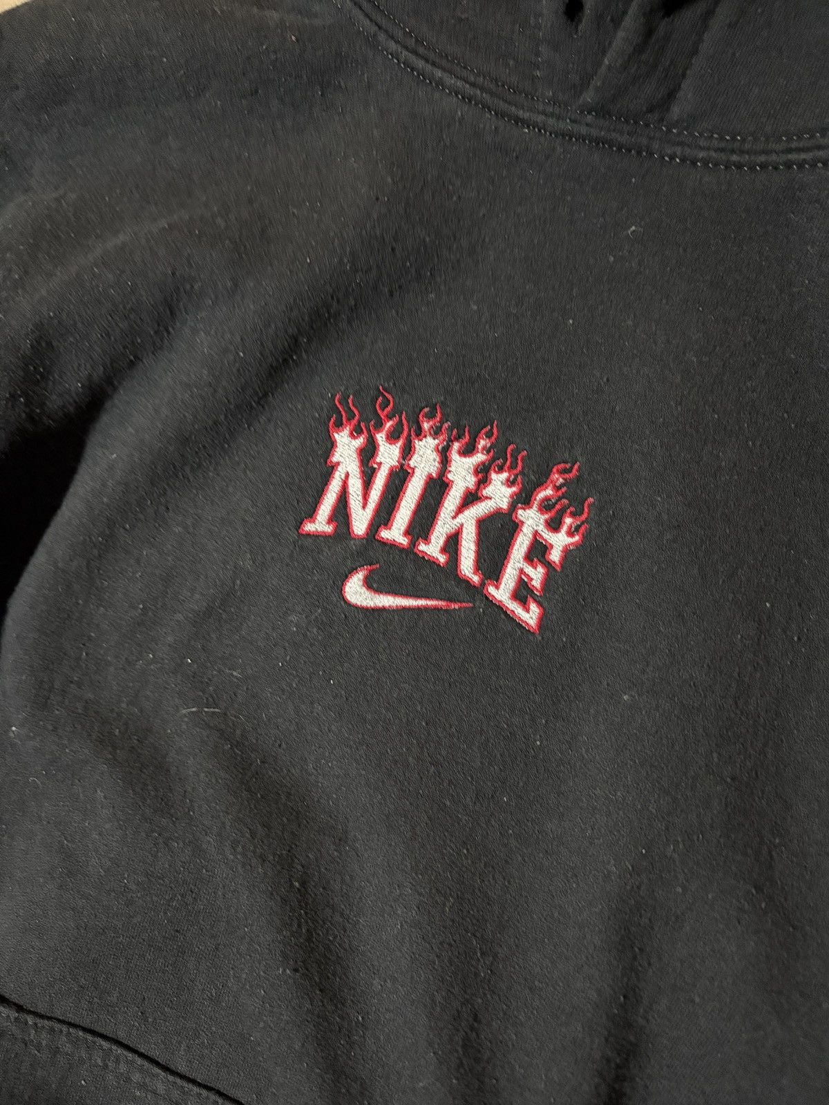 Nike Boot Nike Y2K Flame Boxy Hoodie Black Size Medium Size US M / EU 48-50 / 2 - 2 Thumbnail