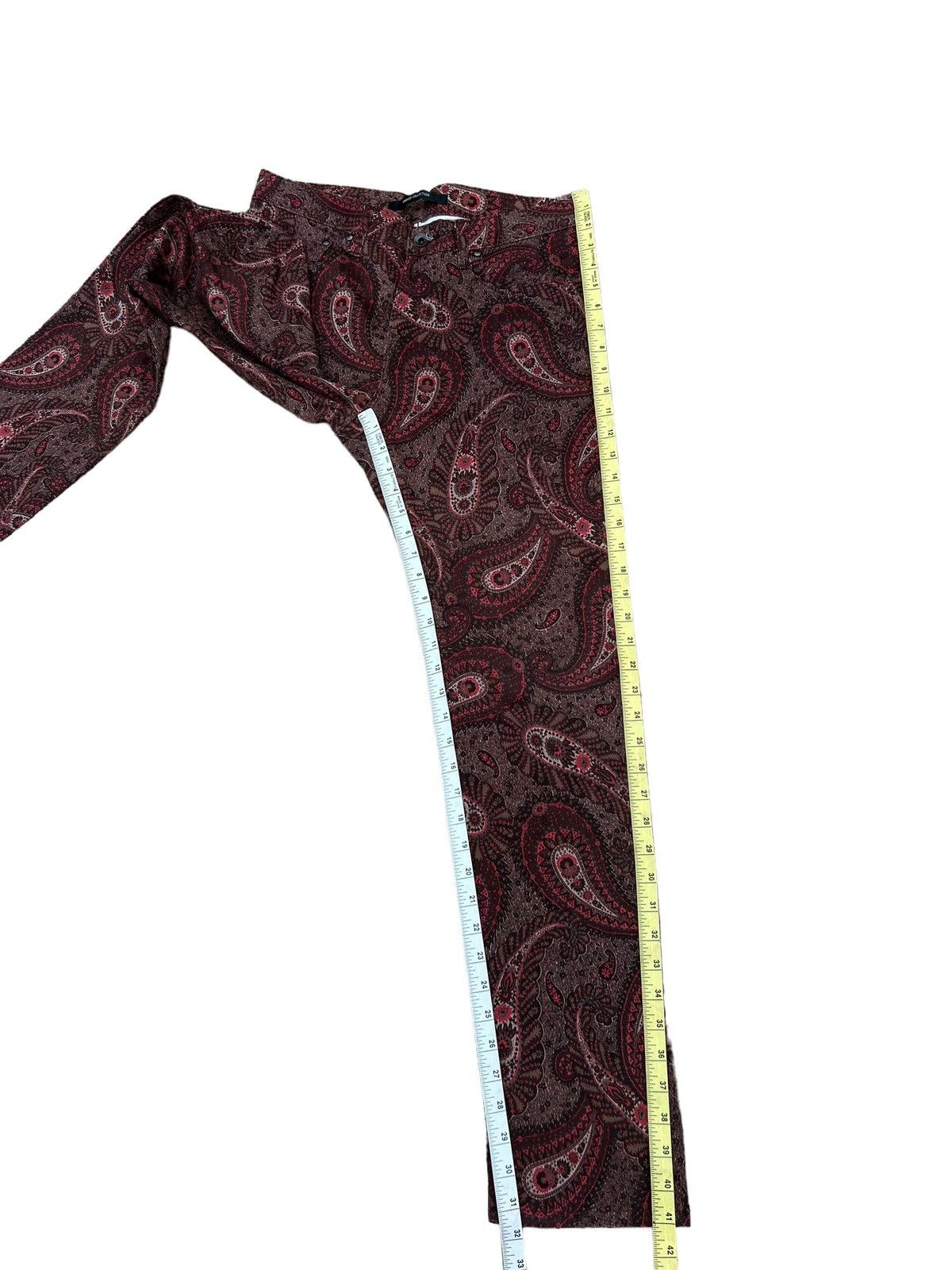 Vintage Grosso Collection Japan Paisley Stretch Psychedelic Jeans Size US 31 - 5 Thumbnail