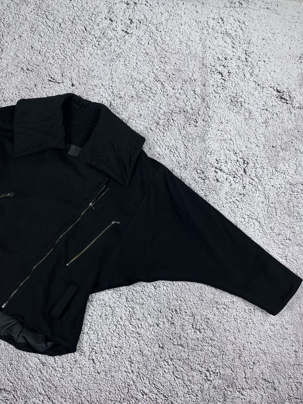 Japanese Brand Vintage Italian Wool Avant-Garde Jacket Oversized Collar Size S / US 4 / IT 40 - 7 Thumbnail