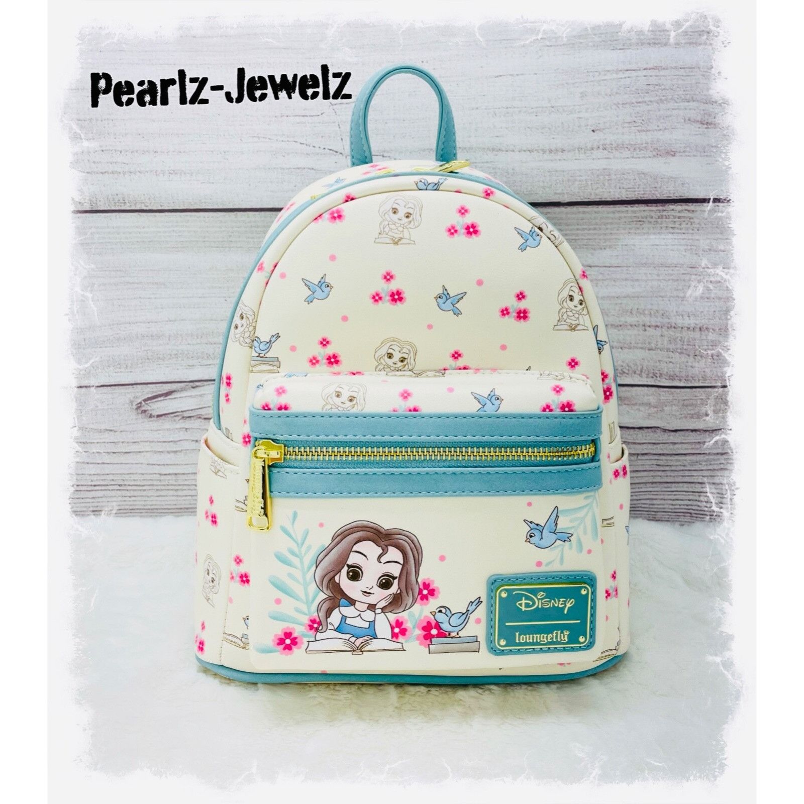 Disney Loungefly Disney Princes Belle Beauty & Beast Storybook Chib Size ONE SIZE - 1 Thumbnail