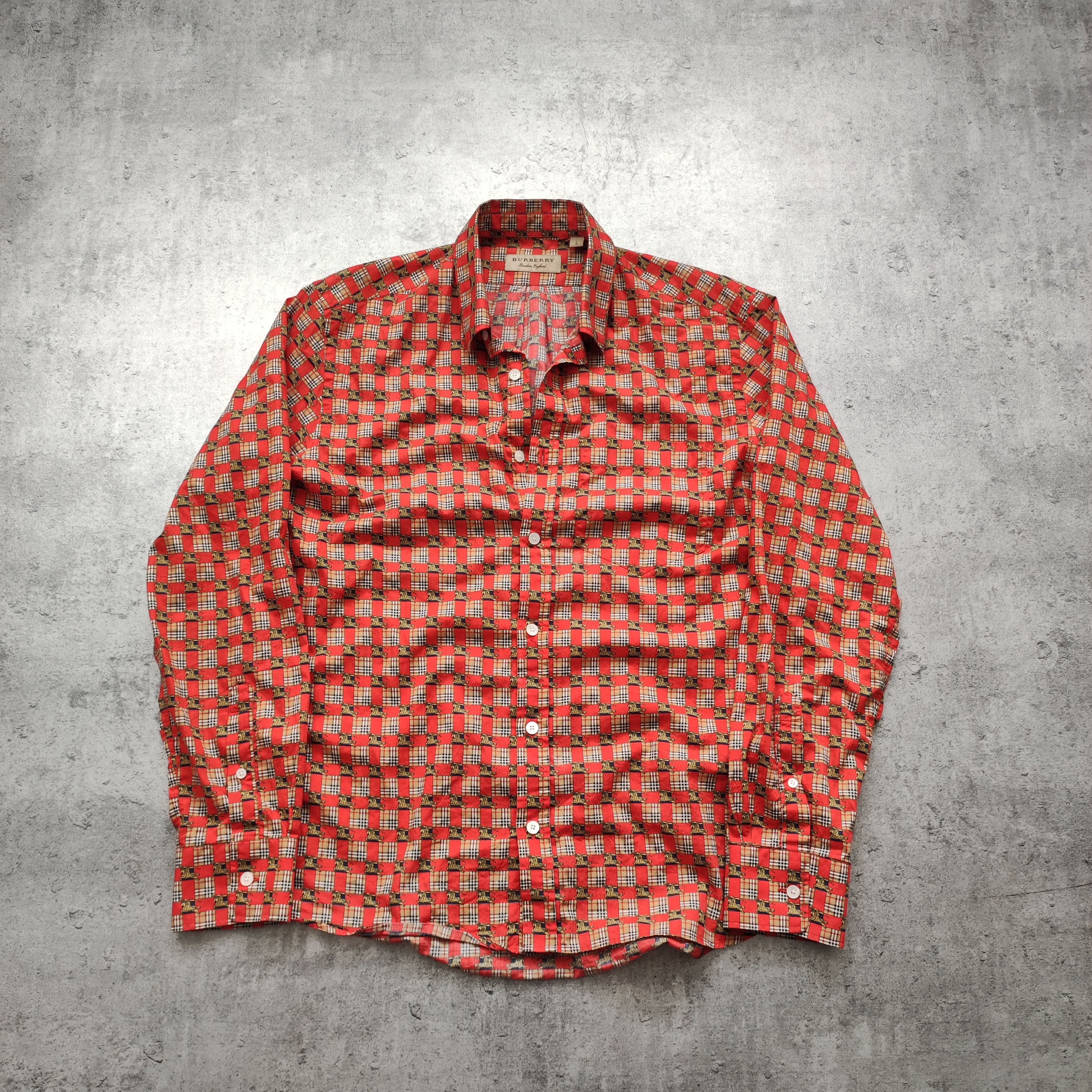 Burberry Burberry London x Christopher Bailey Check Nova Logo Shirt Size US L / EU 52-54 / 3 - 2 Thumbnail