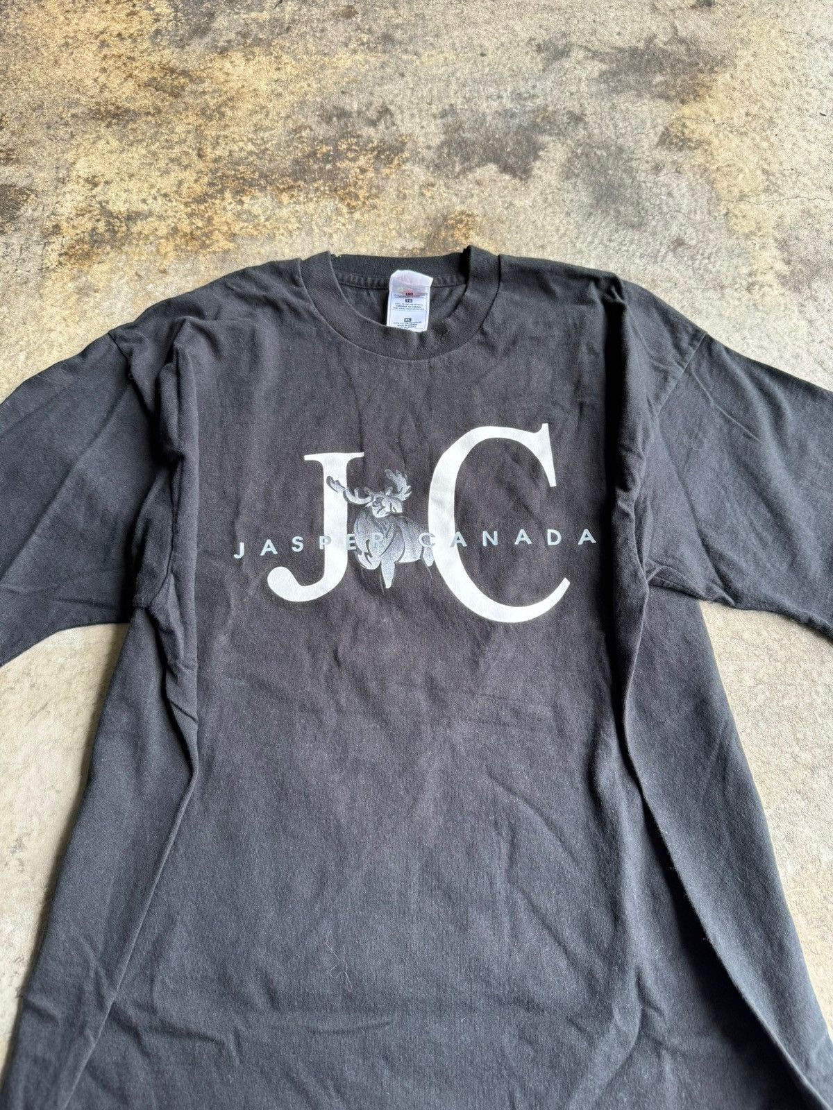 Fruit Of The Loom × Vintage Crazy Y2K Vintage Heavy JC Fruit Of The Loom Graphic Tee Size US XL / EU 56 / 4 - 3 Thumbnail