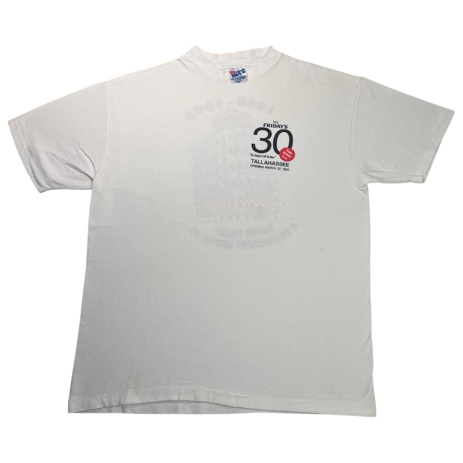 Hanes 1995 TGI Fridays 30th Anniversary Tallahassee Hanes TShirt L Size US L / EU 52-54 / 3 - 1 Thumbnail