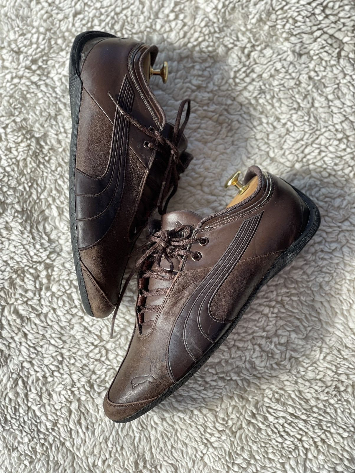 Puma × Racing × Vintage Y2K Puma Vintage leather speedcat