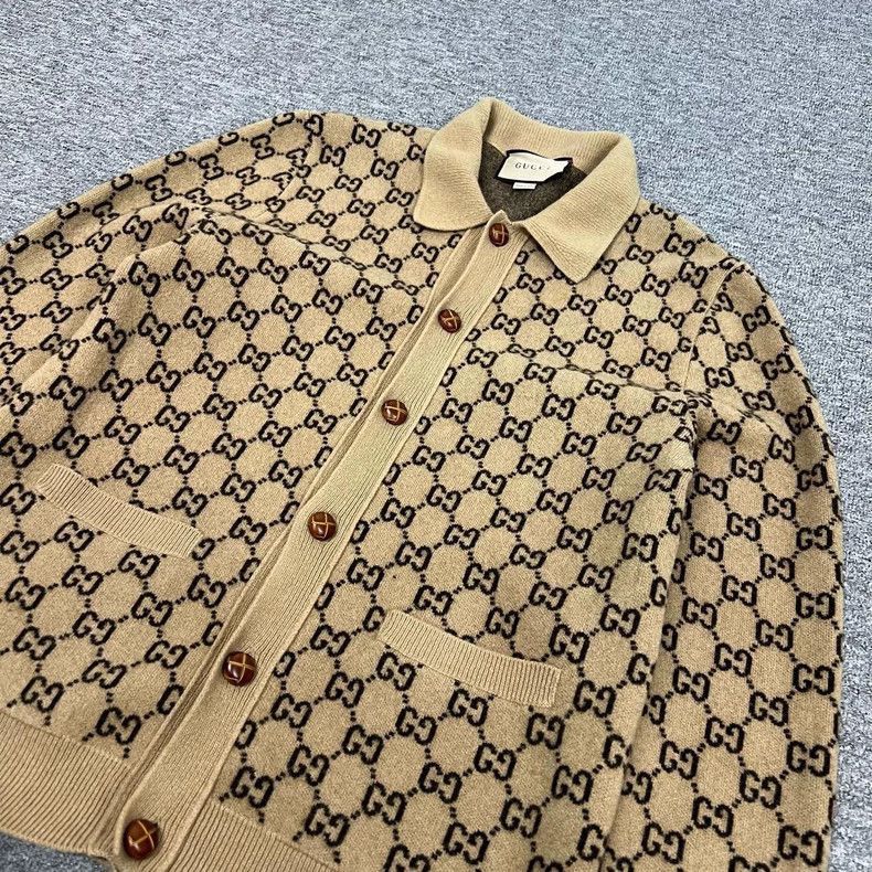Gucci Gucci Monogram Wool Knit Cardigan-2506 Size S / US 4 / IT 40 - 3 Thumbnail