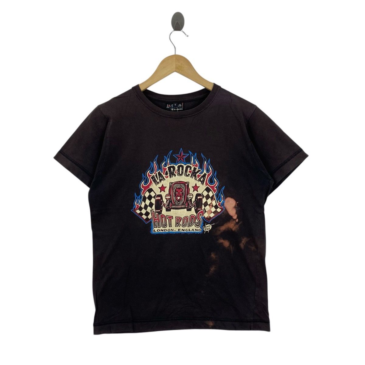 Vintage Vtg 90s La Rocka Hot Rods T-Shirt S Rockabilly Sun Faded Size US S / EU 44-46 / 1 - 1 Thumbnail
