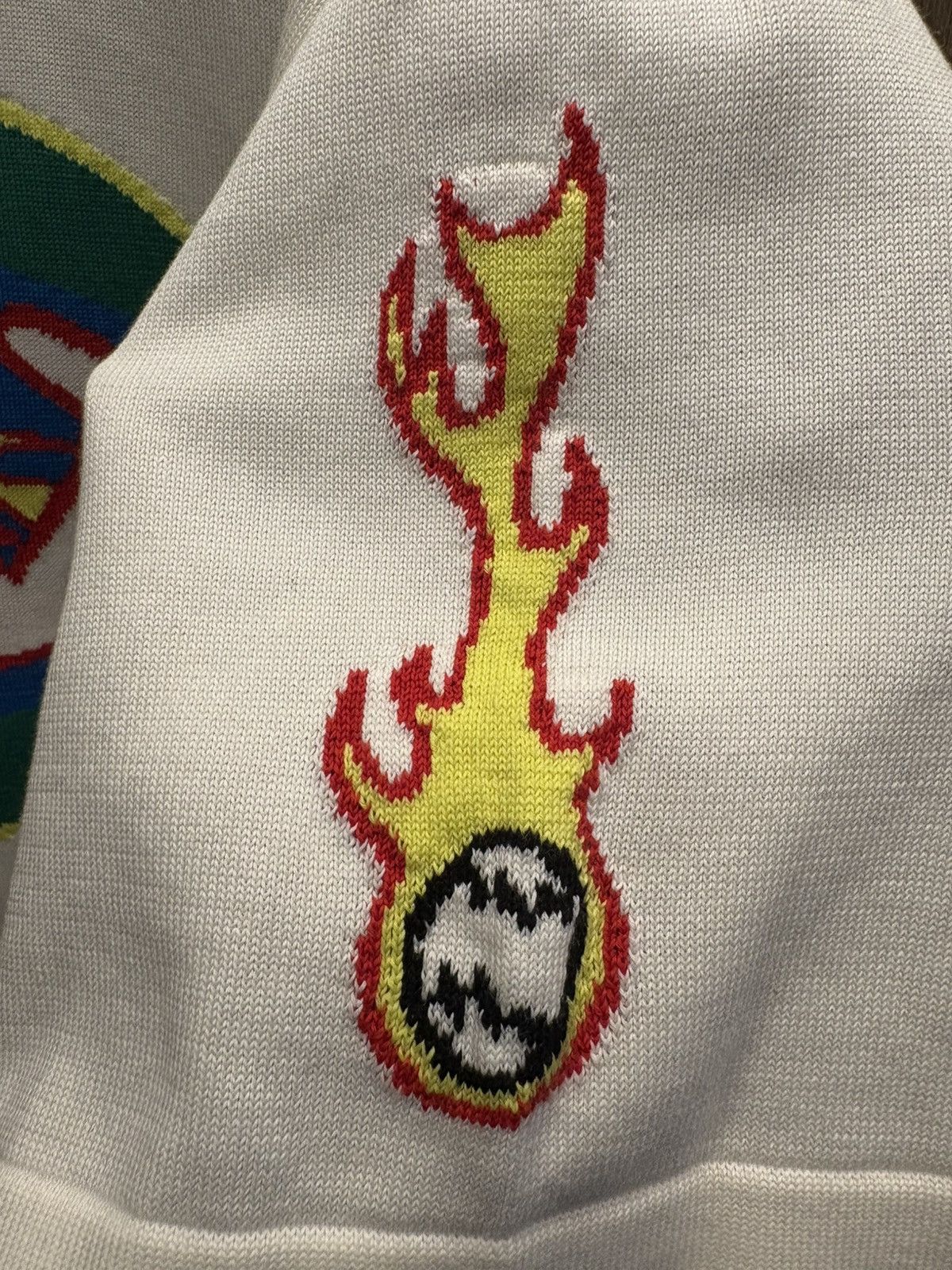 Louis Vuitton WHITE LV FIRE/BASEBALL CREWNECK Size US XXL / EU 58 / 5 - 3 Thumbnail